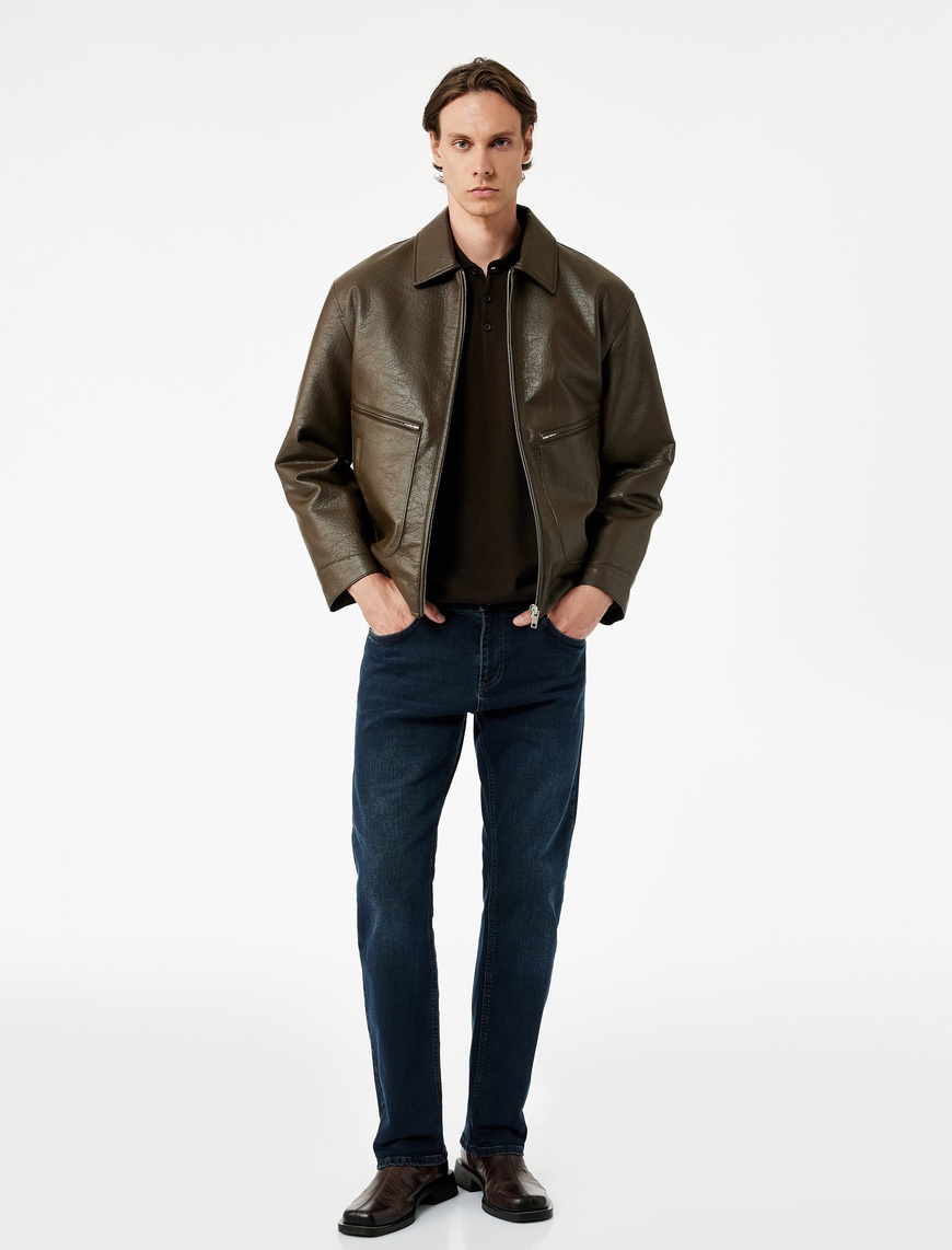   Pamuklu Normal Bel Straight Fit Jean Pantolon - Mark Jean