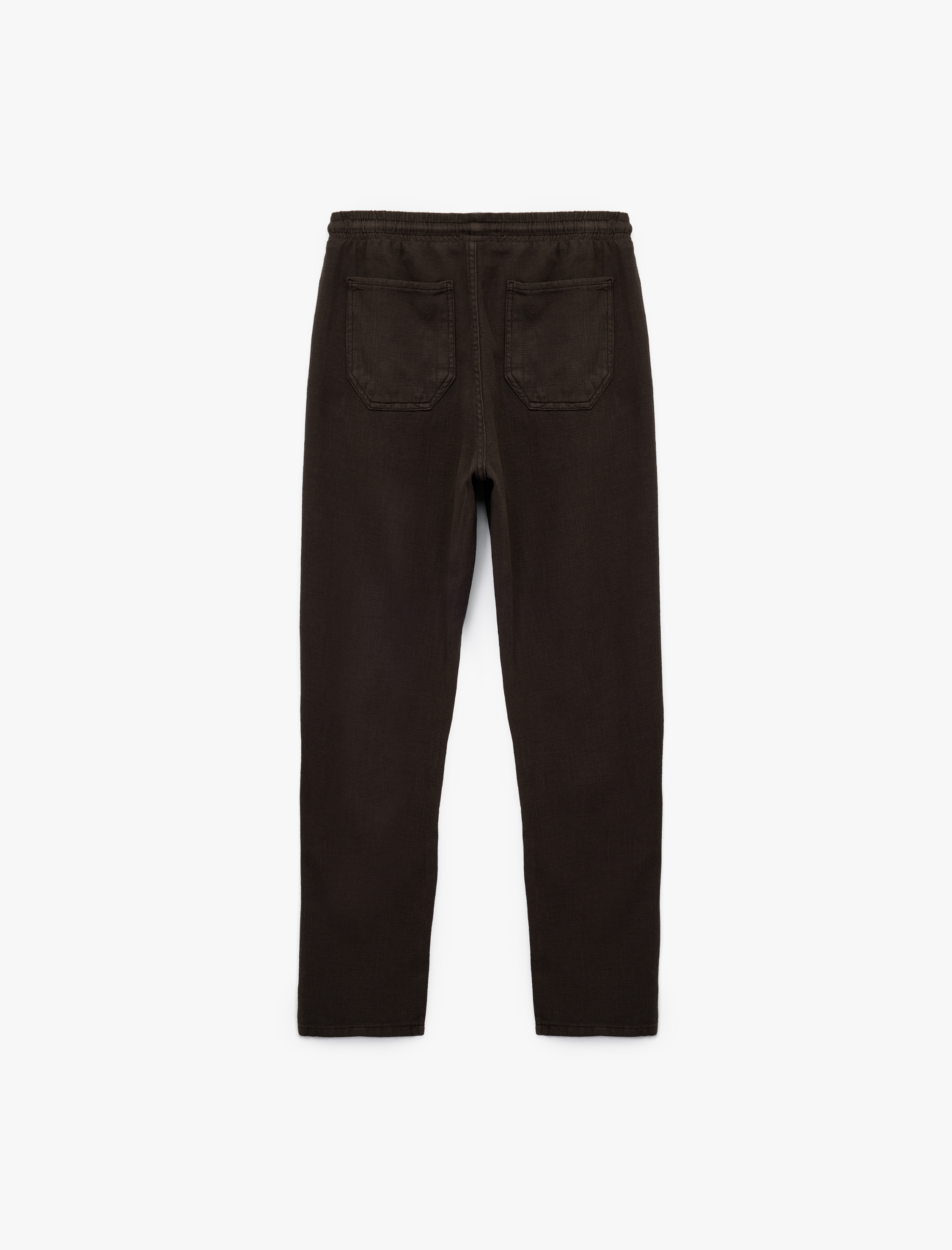   Pamuklu Cep Detaylı Beli Bağcıklı Pantolon