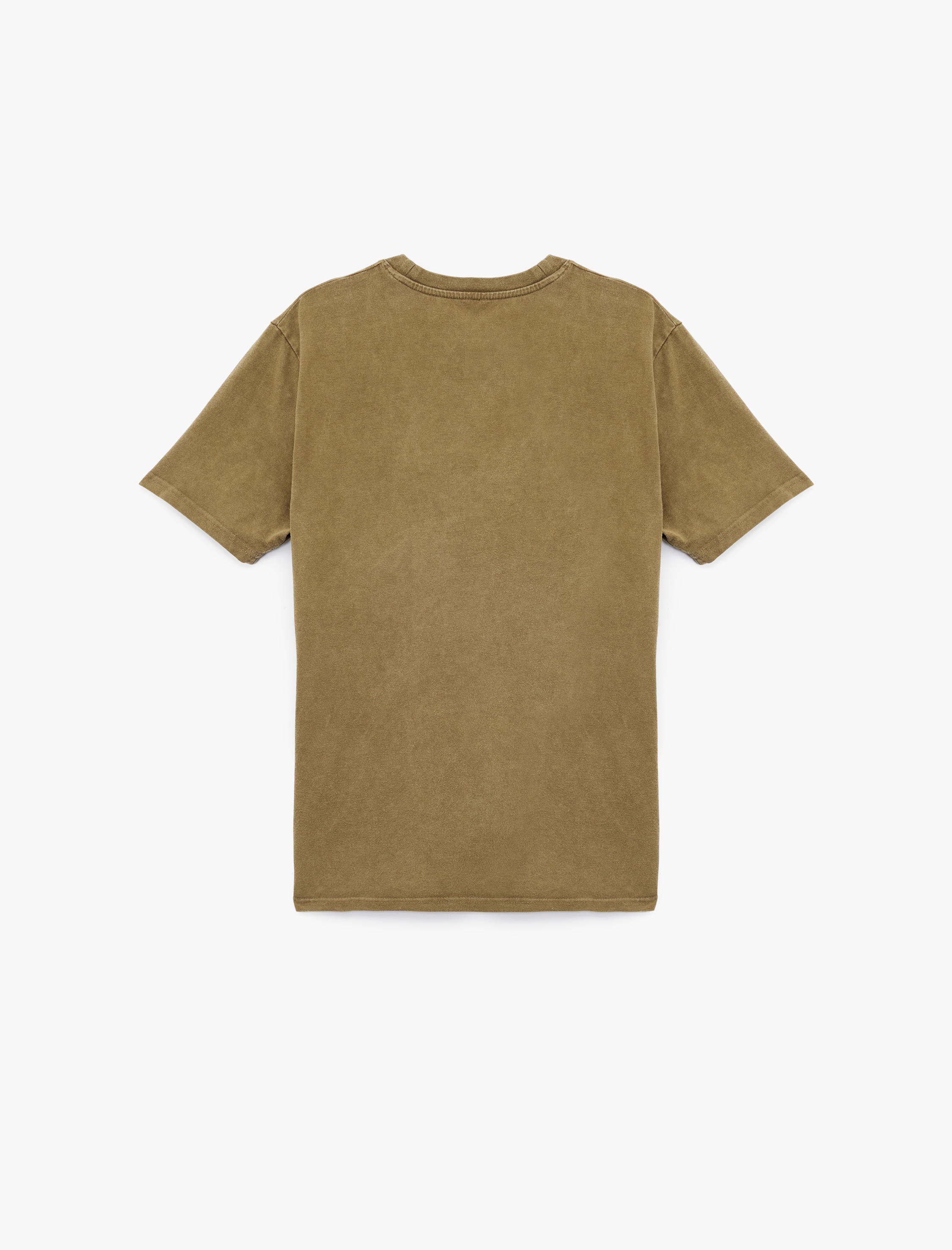   Regular Fit Kısa Kollu Pamuklu Bisiklet Yaka Tişört