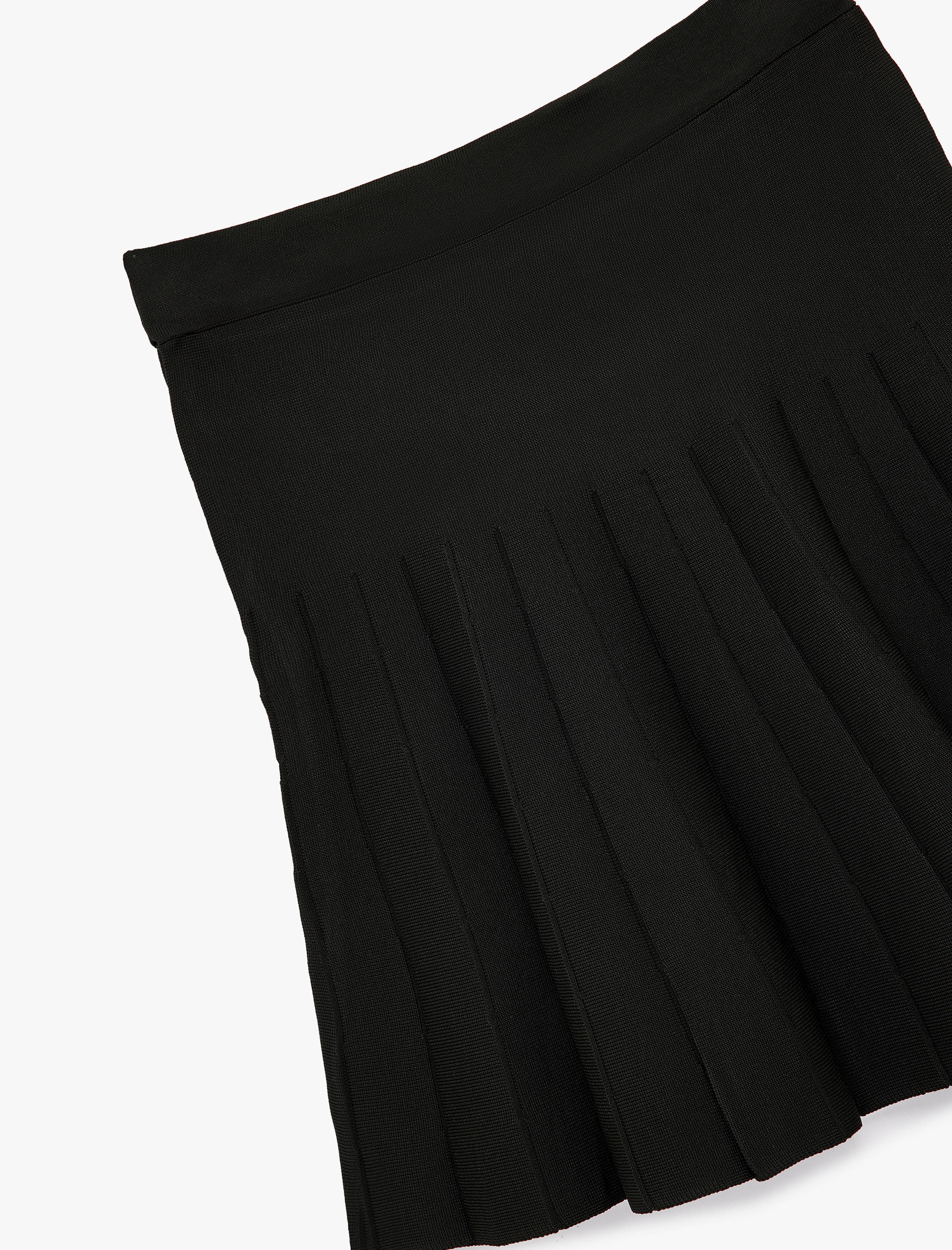   Normal Bel Pileli Mini Etek