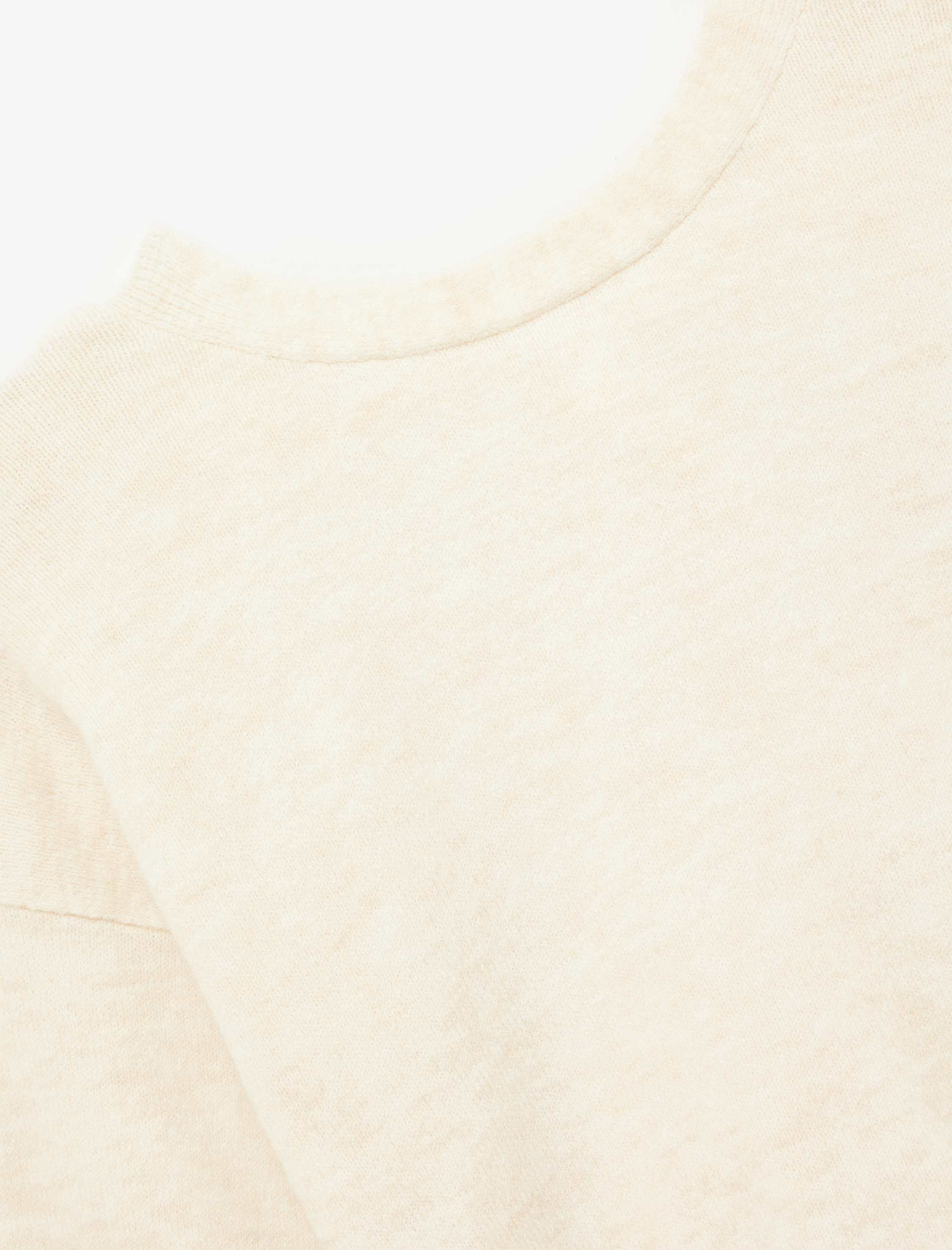   Uzun Kollu Bisiklet Yaka Arkası Fiyonk Detaylı Triko Kazak