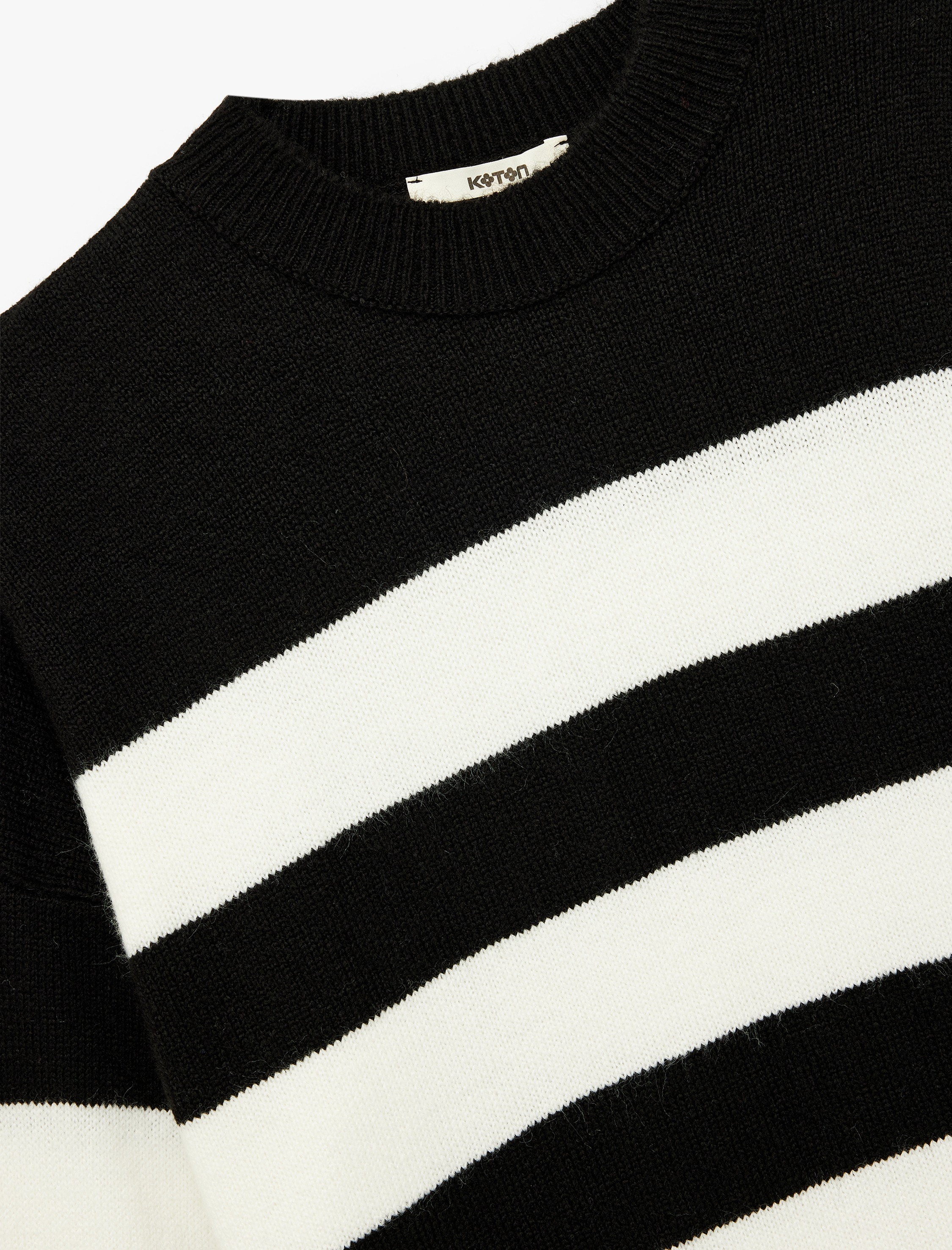   Uzun Kollu Bisiklet Yaka Triko Oversize Kazak