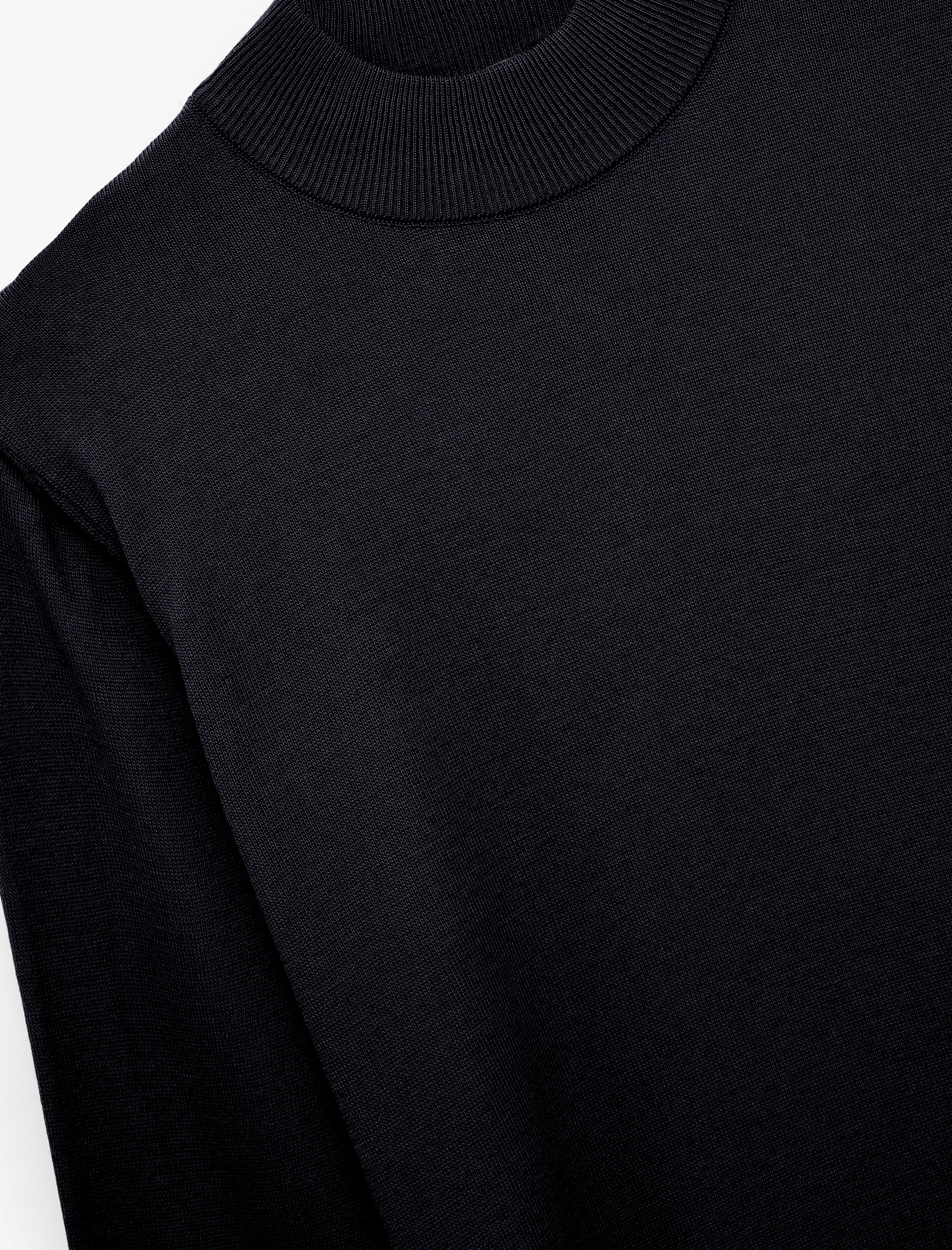   Uzun Kollu Regular Fit Yarım Balıkçı Yaka Basic Triko Kazak