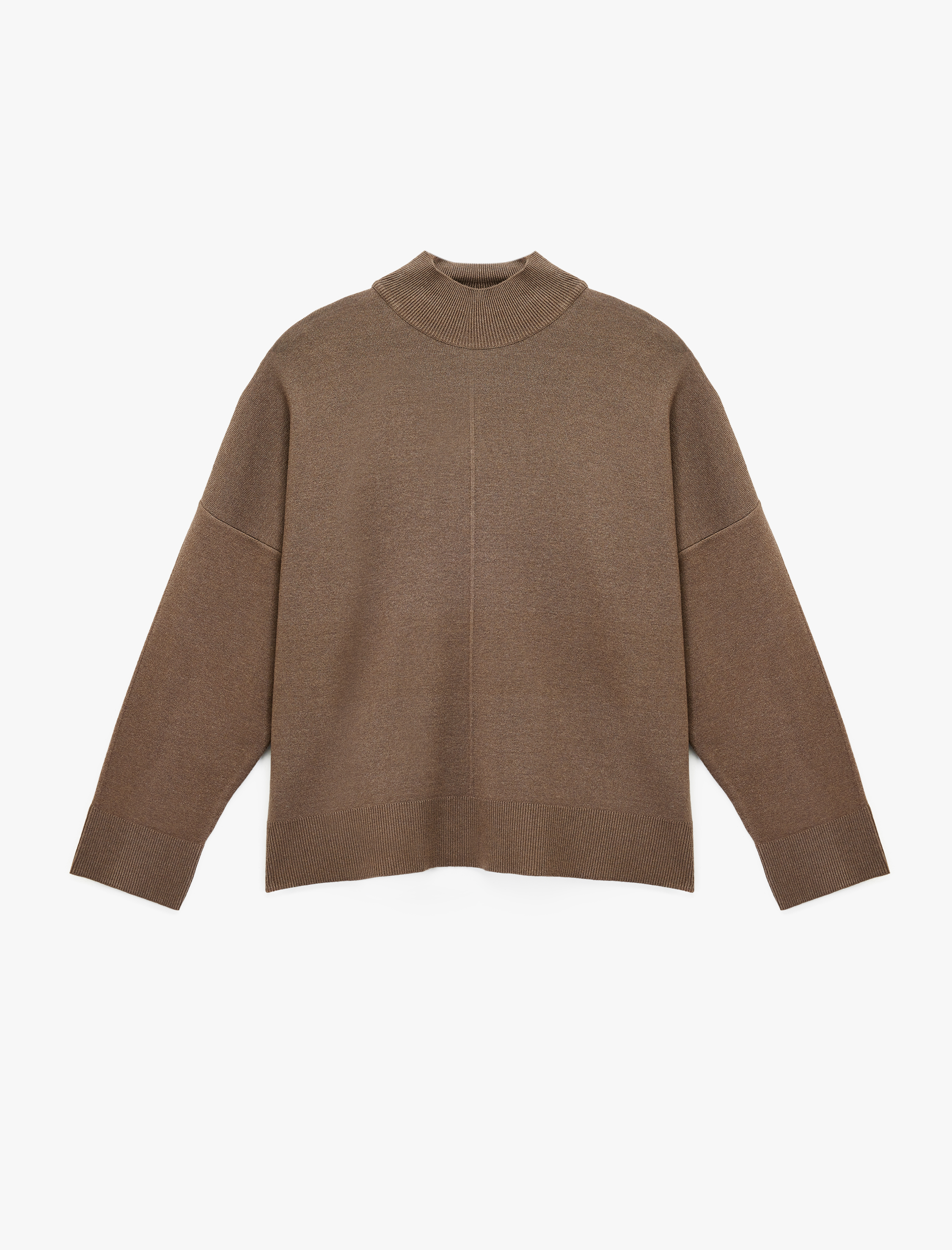   Dik Yaka Uzun Kollu Triko Kazak