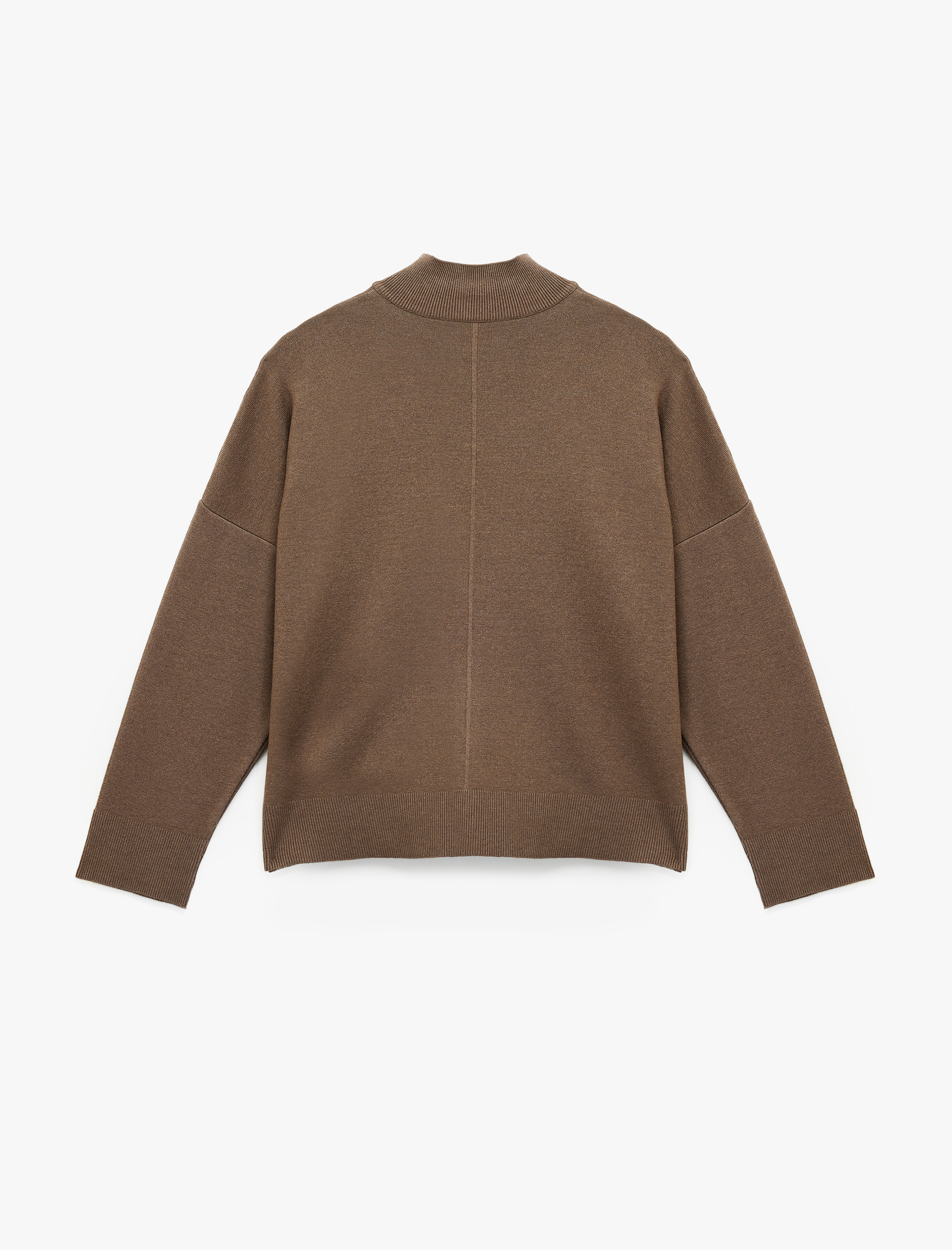   Dik Yaka Uzun Kollu Triko Kazak