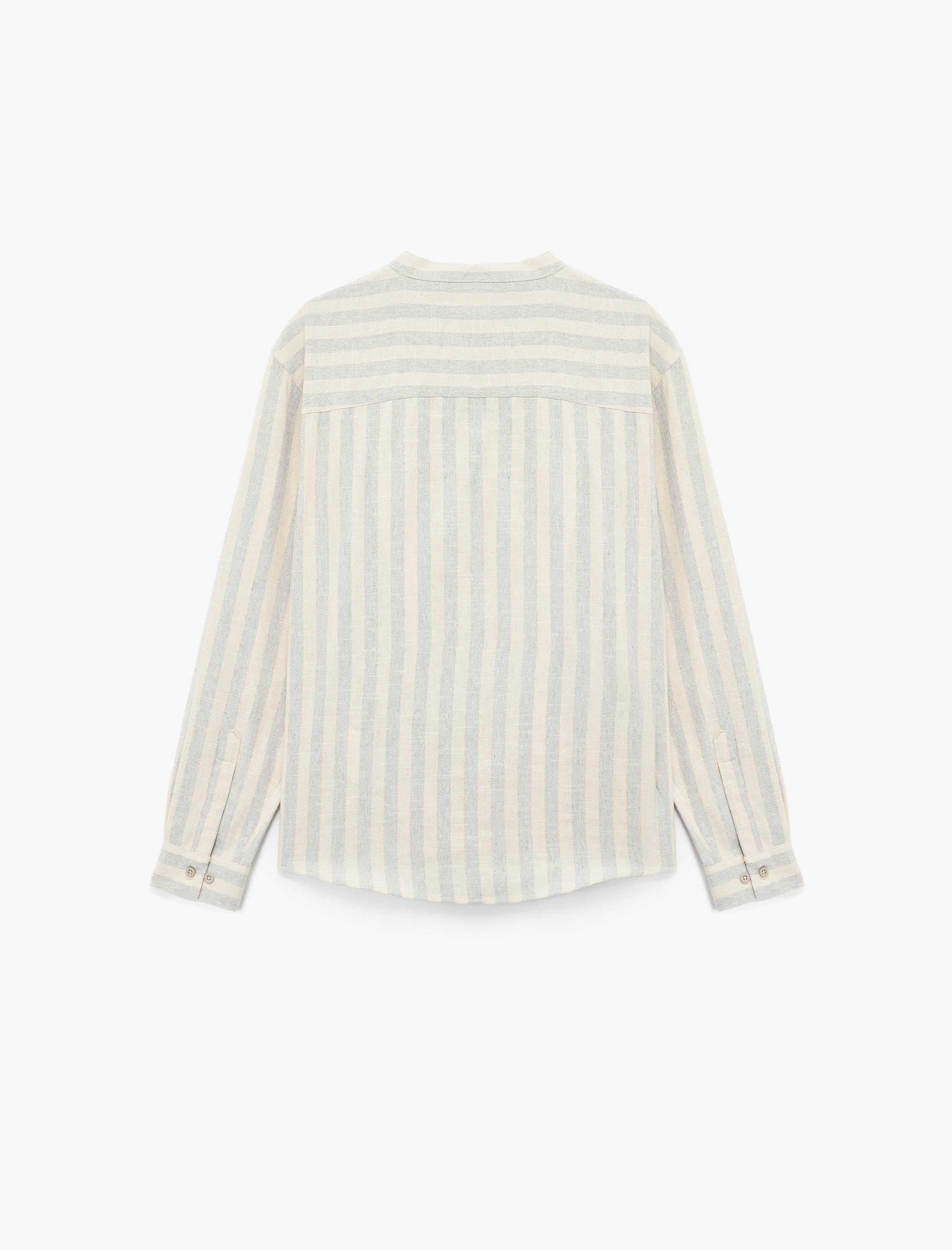   Regular Fit Uzun Kollu Pamuklu Hakim Yaka Gömlek