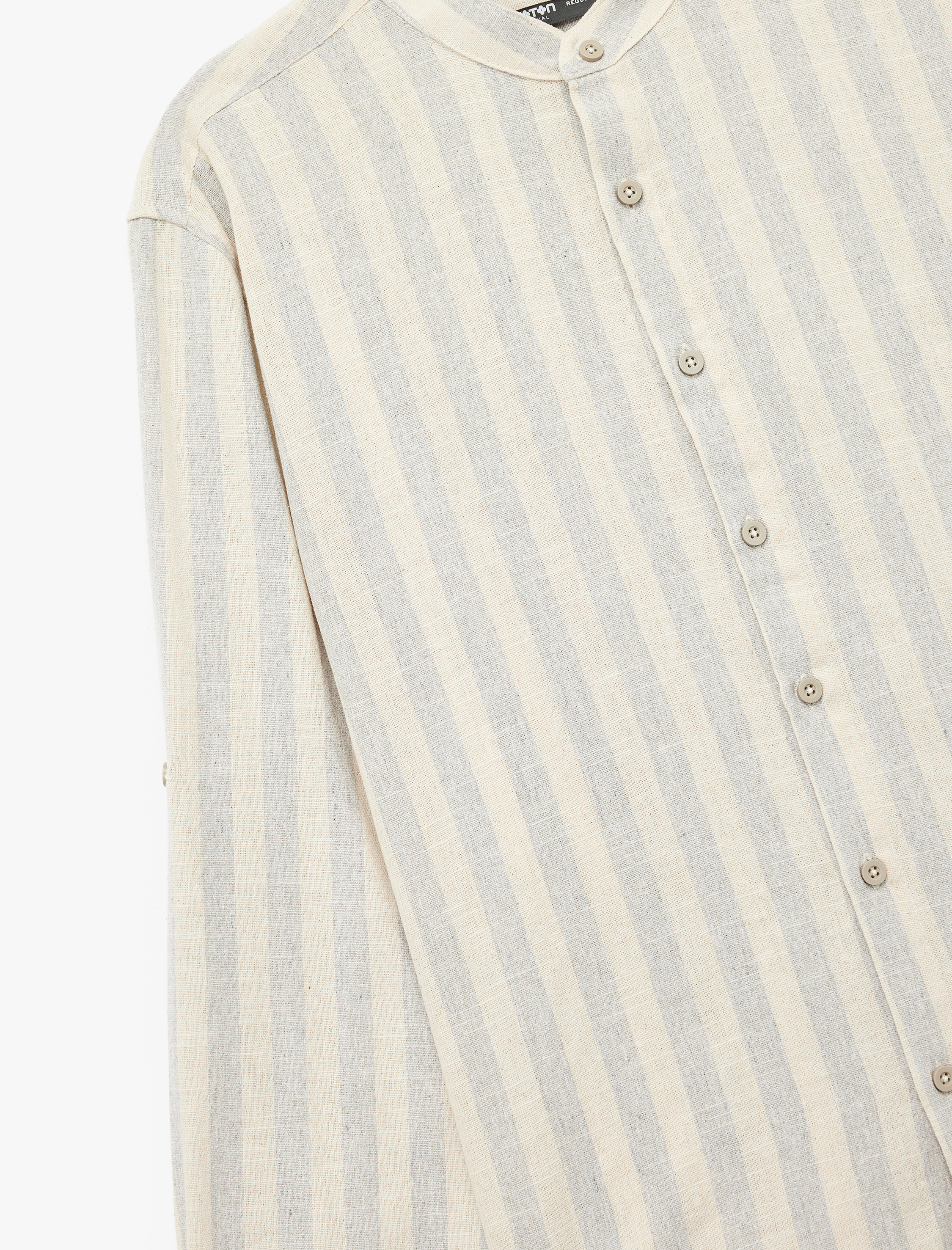   Regular Fit Uzun Kollu Pamuklu Hakim Yaka Gömlek