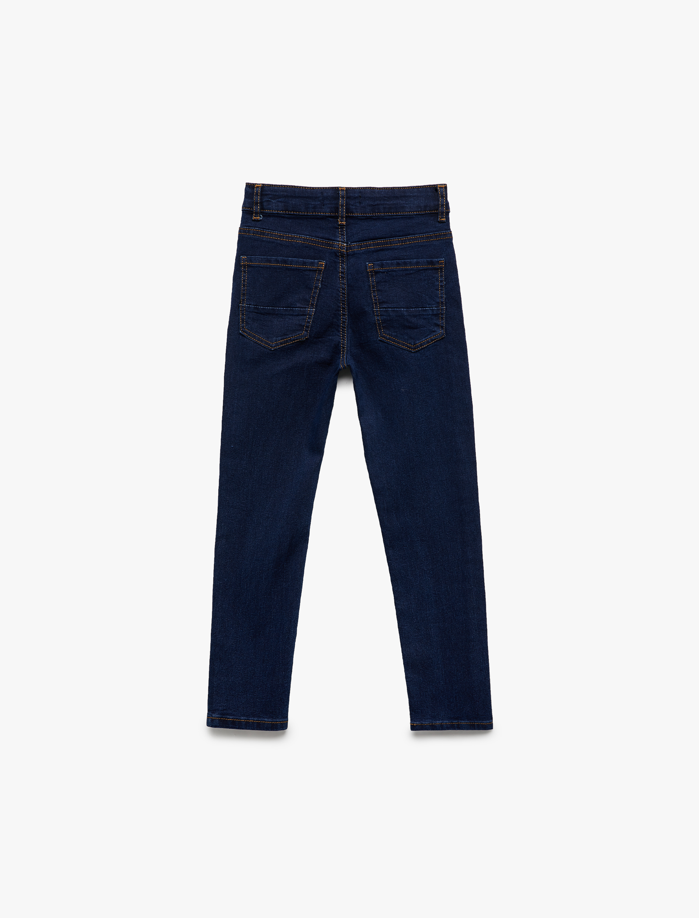  Erkek Çocuk Pamuklu Ayarlanabilir Lastikli Slim Fit Denim Pantolon