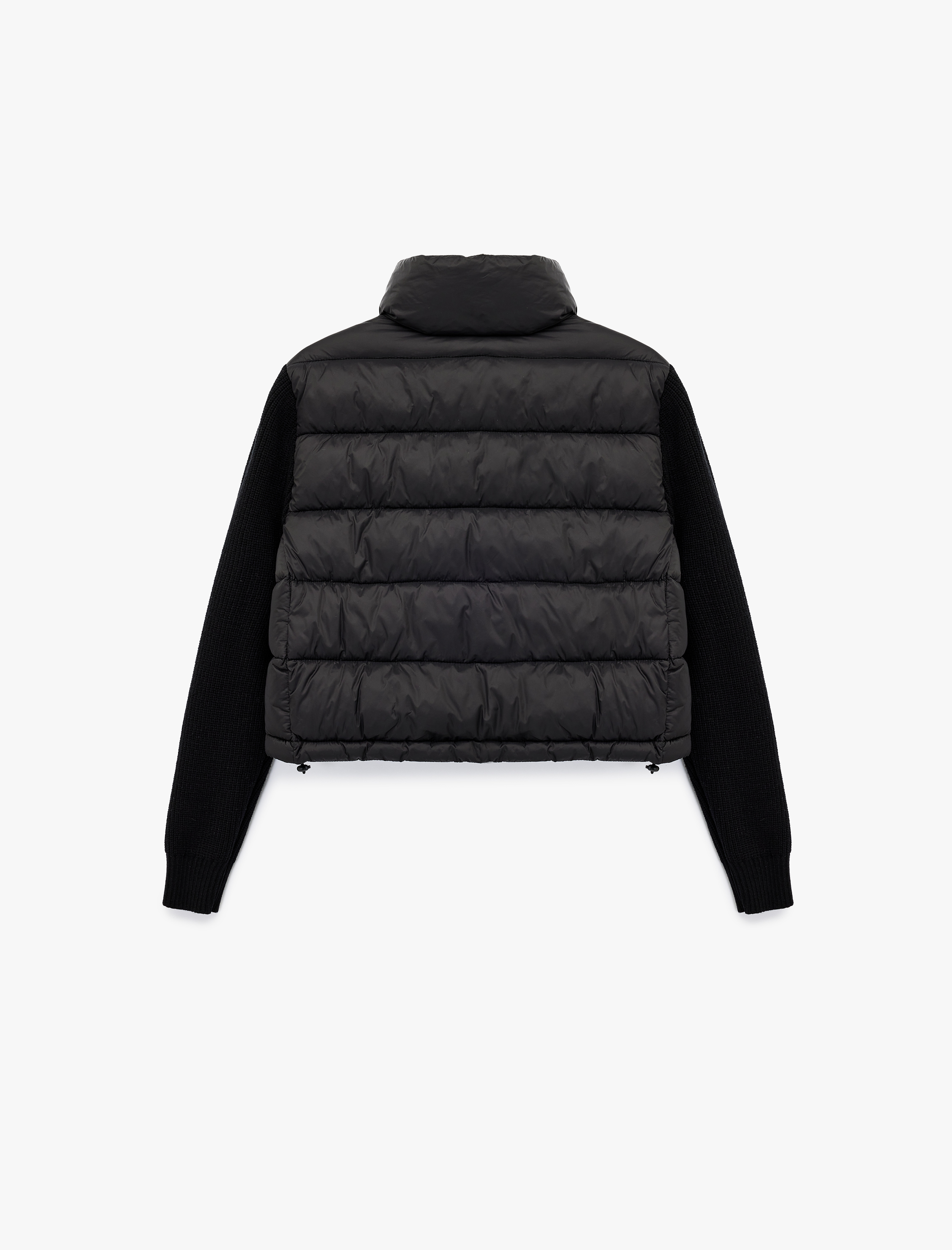   Dik Yaka Fermuarlı Uzun Kollu Cepli Slim Fit Şişme Mont