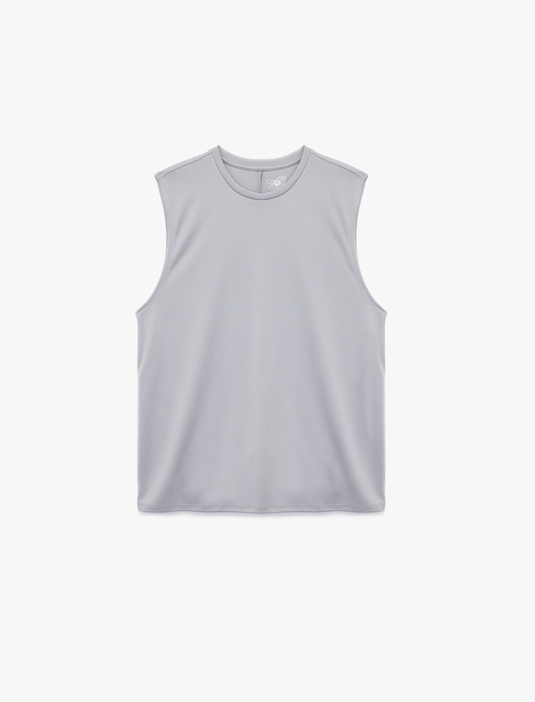   Rahat Kalıp Kolsuz Basic Bisiklet Yaka Spor Atleti