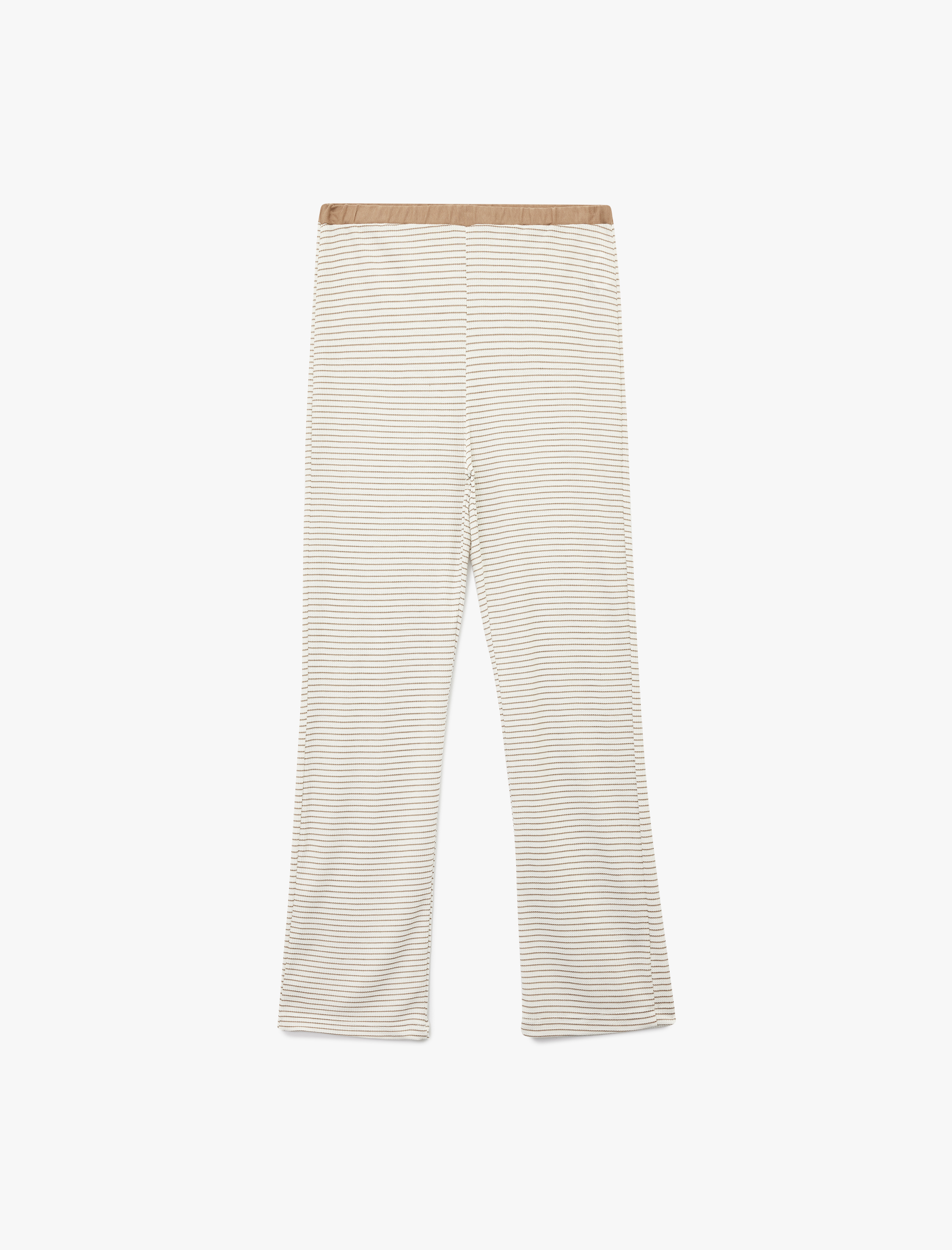   Çizgili Uzun Bol Paça Pijama Altı