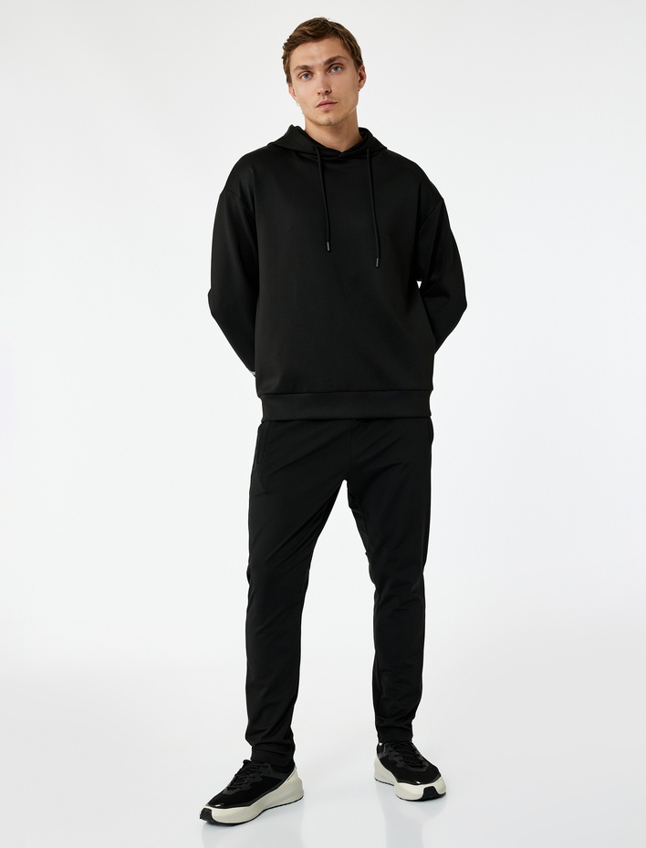  Beli Bağcıklı Biyeli Cep Detaylı Spor Eşofman Altı