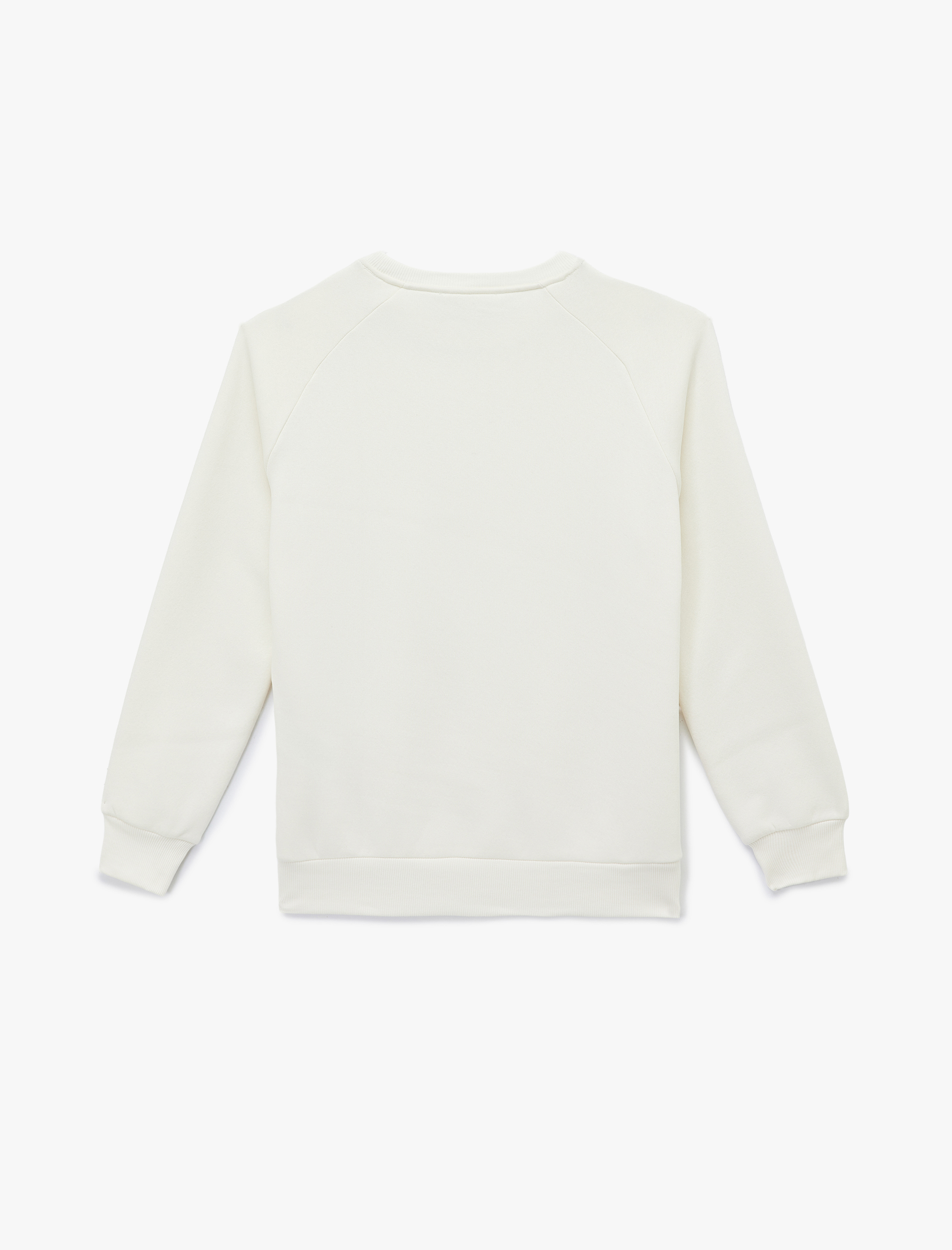   Uzun Kollu Fiyonklu Bisiklet Yaka Oversize Sweatshirt