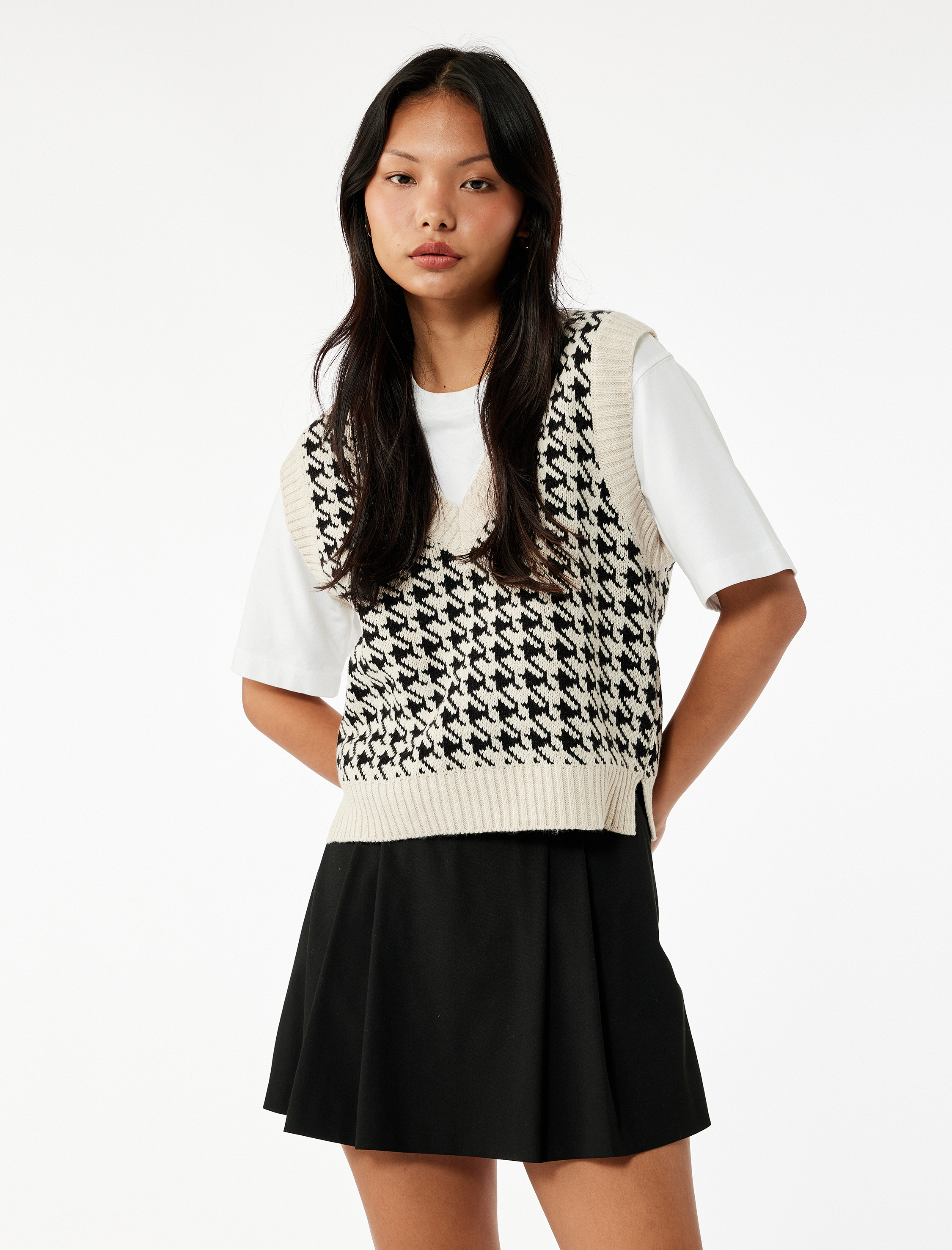   V Yaka Kolsuz Triko Süveter