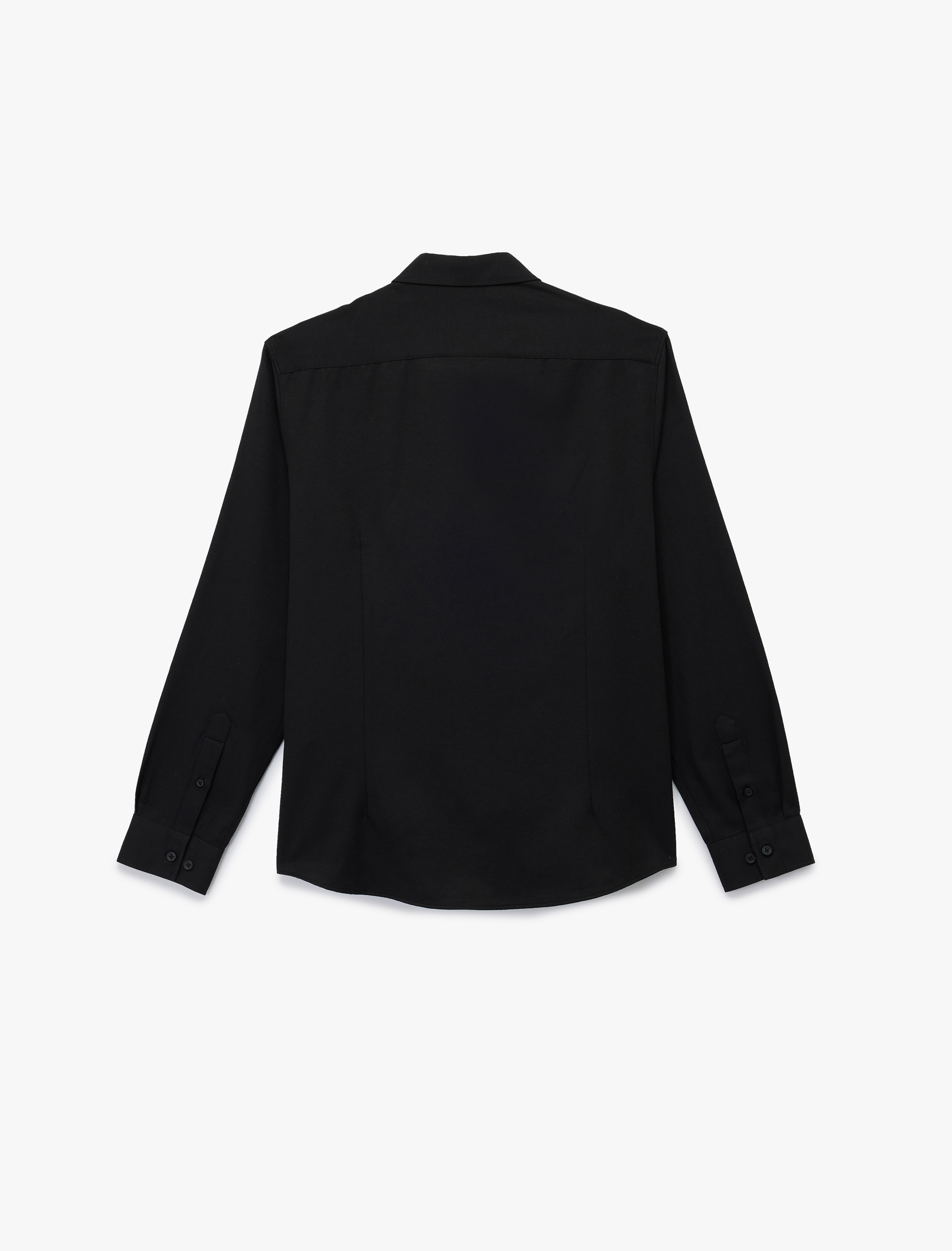   Slim Fit Uzun Kollu Düğmeli Klasik Yaka Gömlek