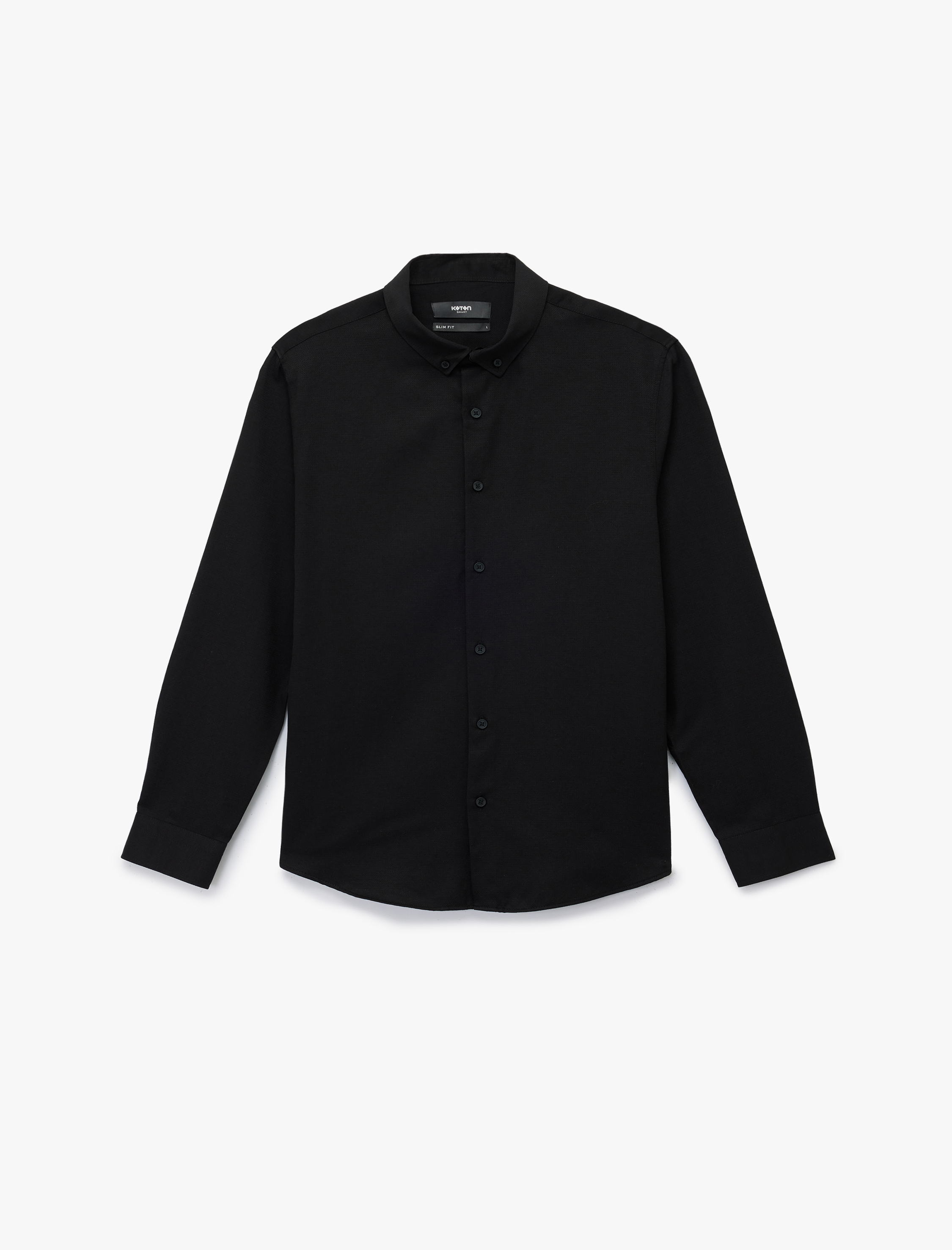   Slim Fit Uzun Kollu Düğmeli Klasik Yaka Gömlek