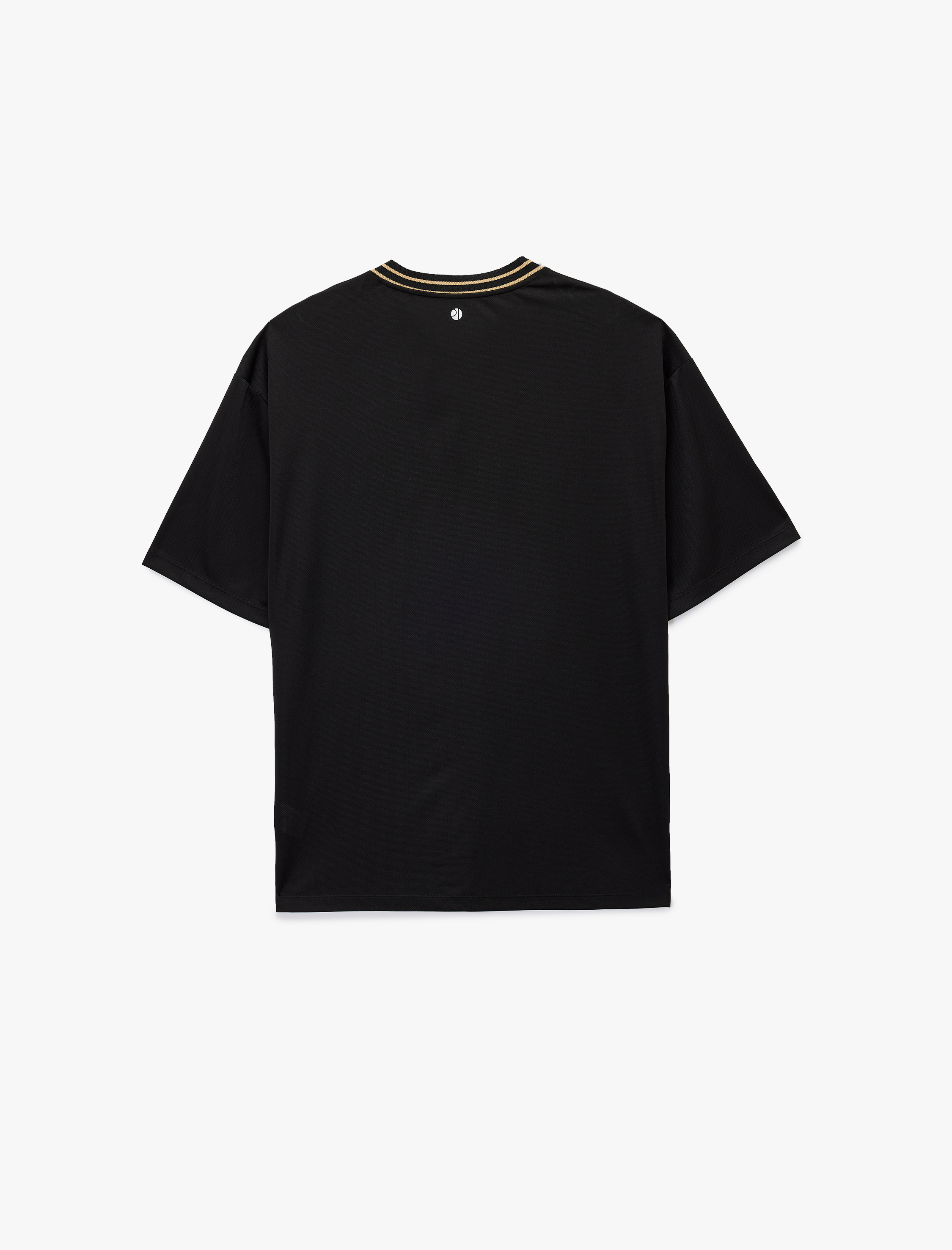   Kısa Kollu V Yaka Grogren Detaylı Baskılı Oversize Spor Tişört