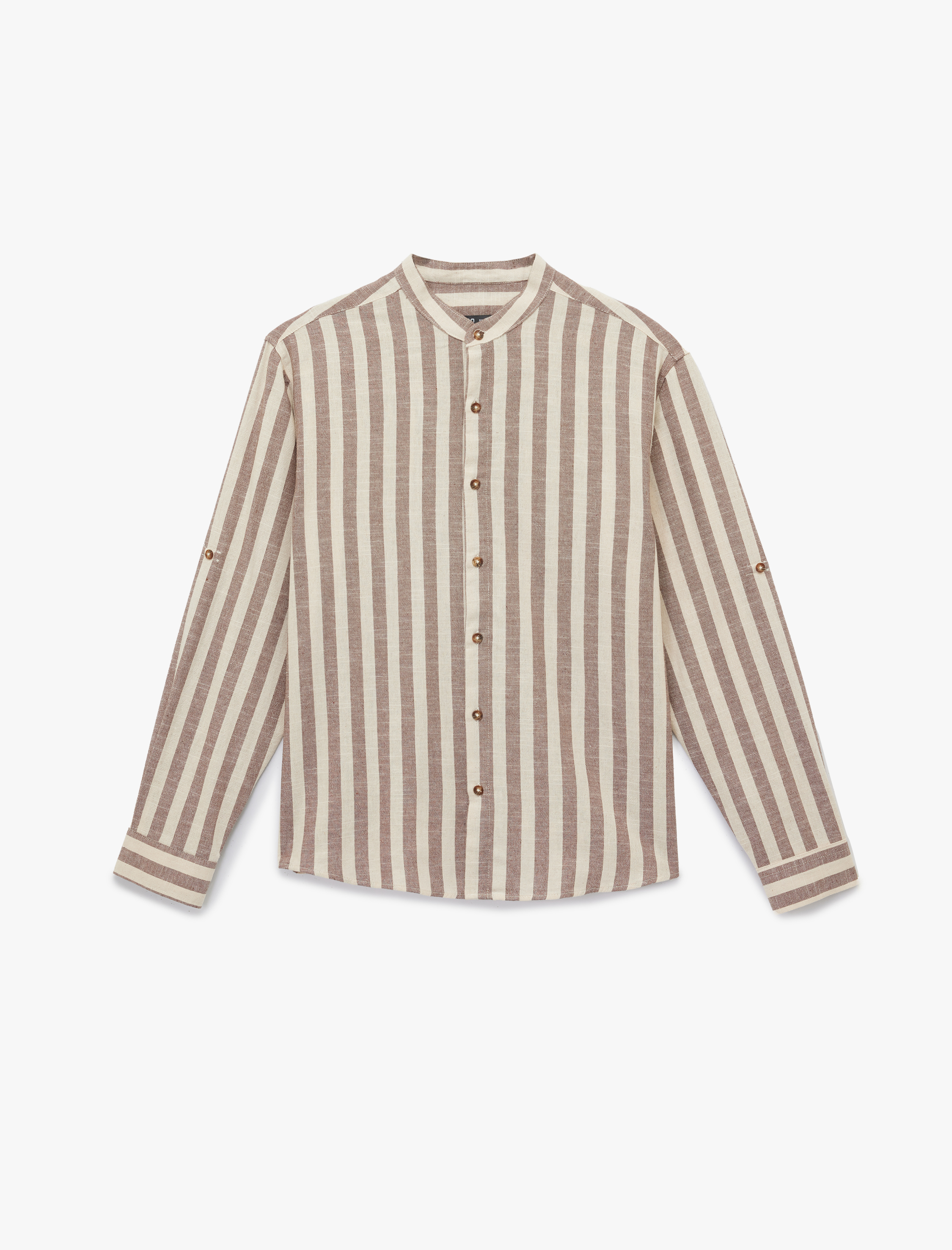   Regular Fit Uzun Kollu Pamuklu Hakim Yaka Gömlek