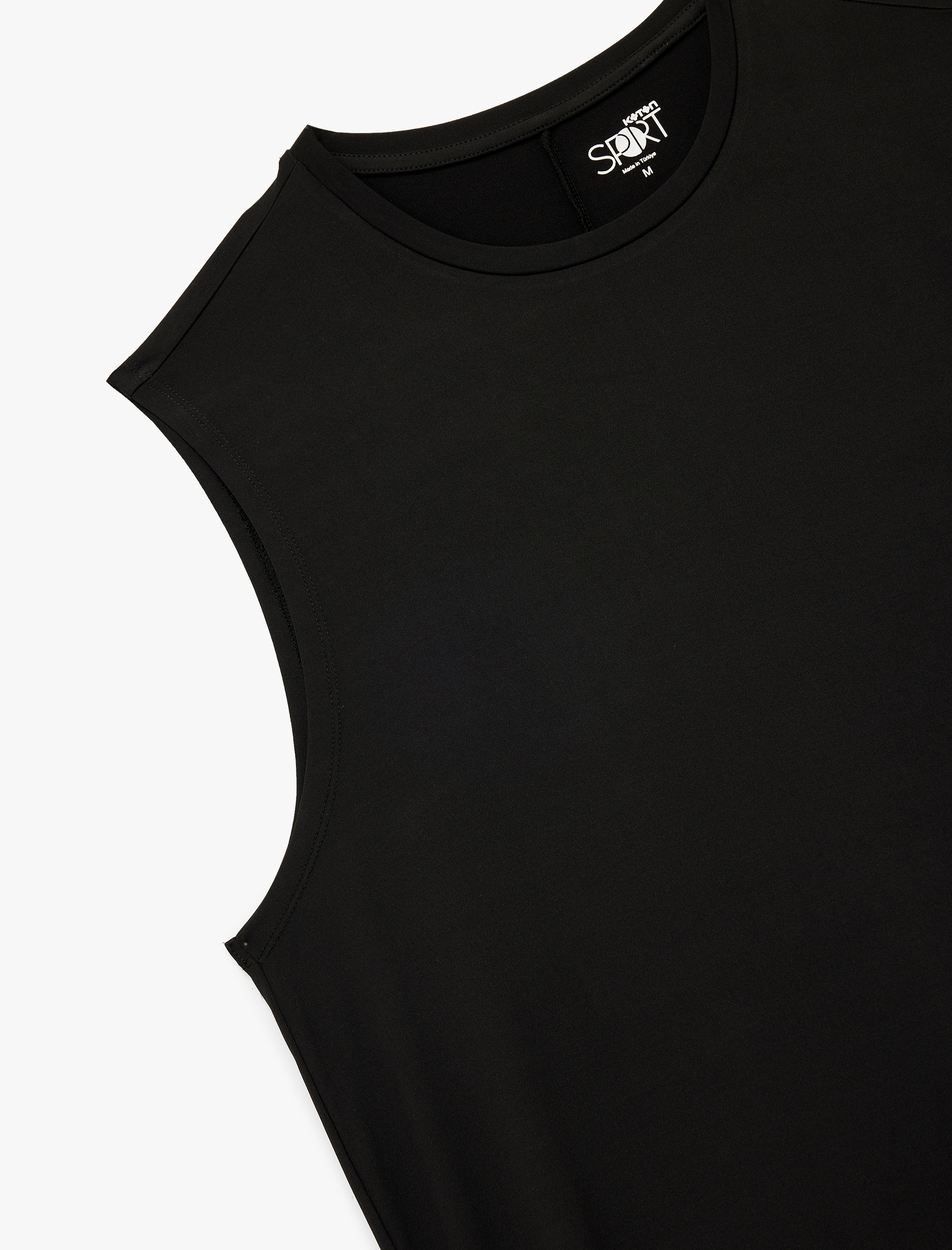   Bisiklet Yaka Rahat Kesim Basic Spor Kolsuz Tişört