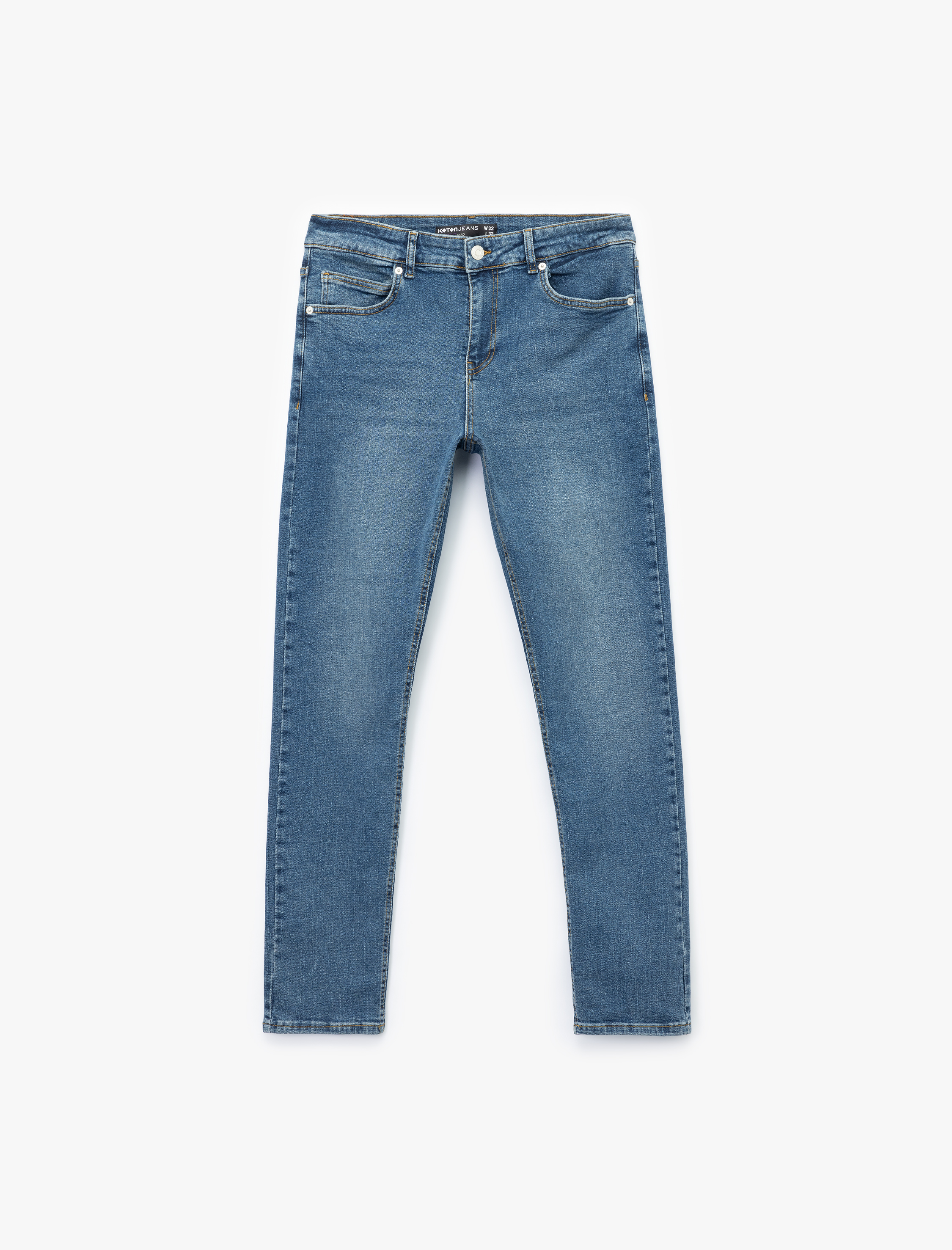   Pamuklu Normal Bel Slim Fit Jean Pantolon - Brad Jean
