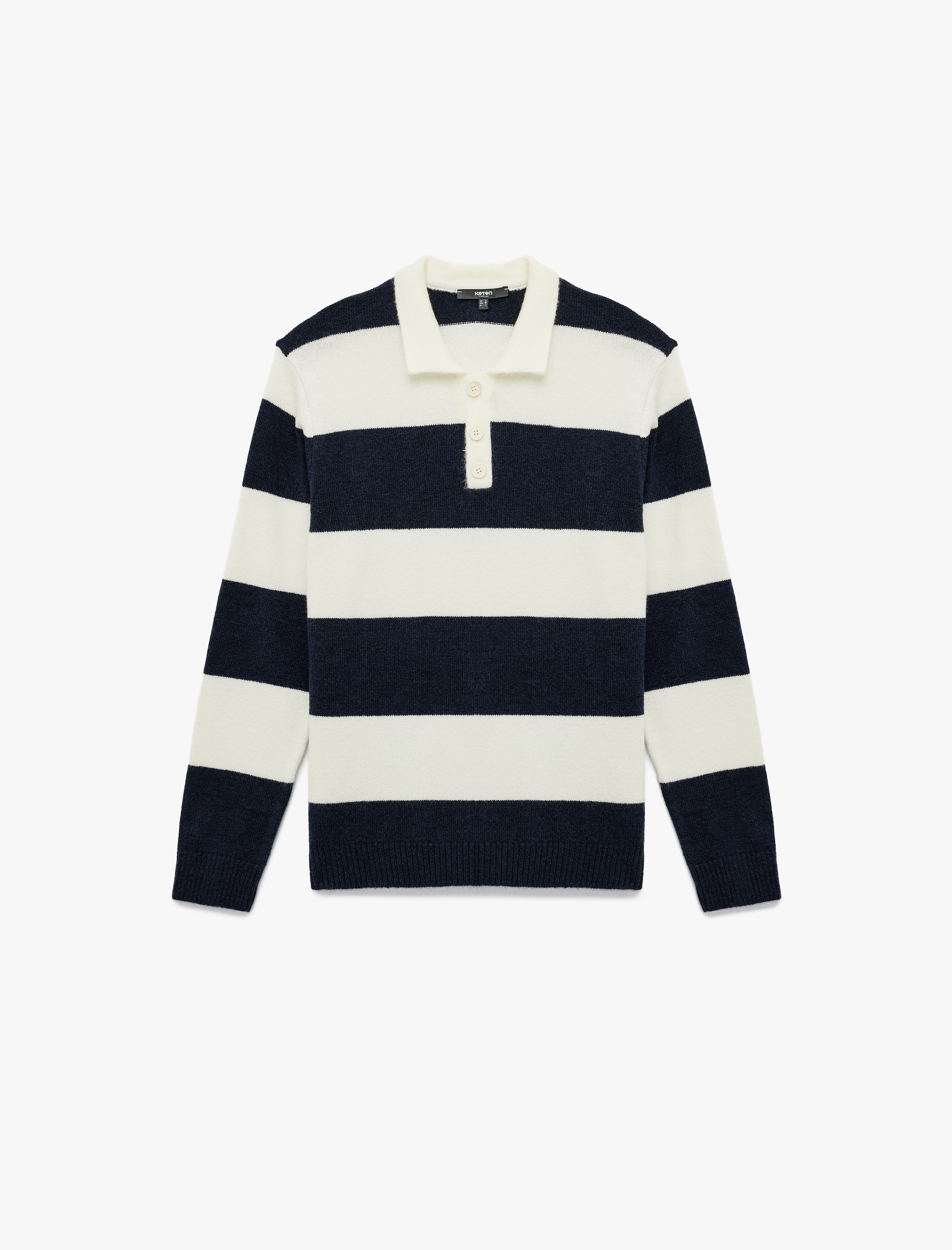   Regular Fit Uzun Kollu Polo Yaka Kışlık Triko Kazak