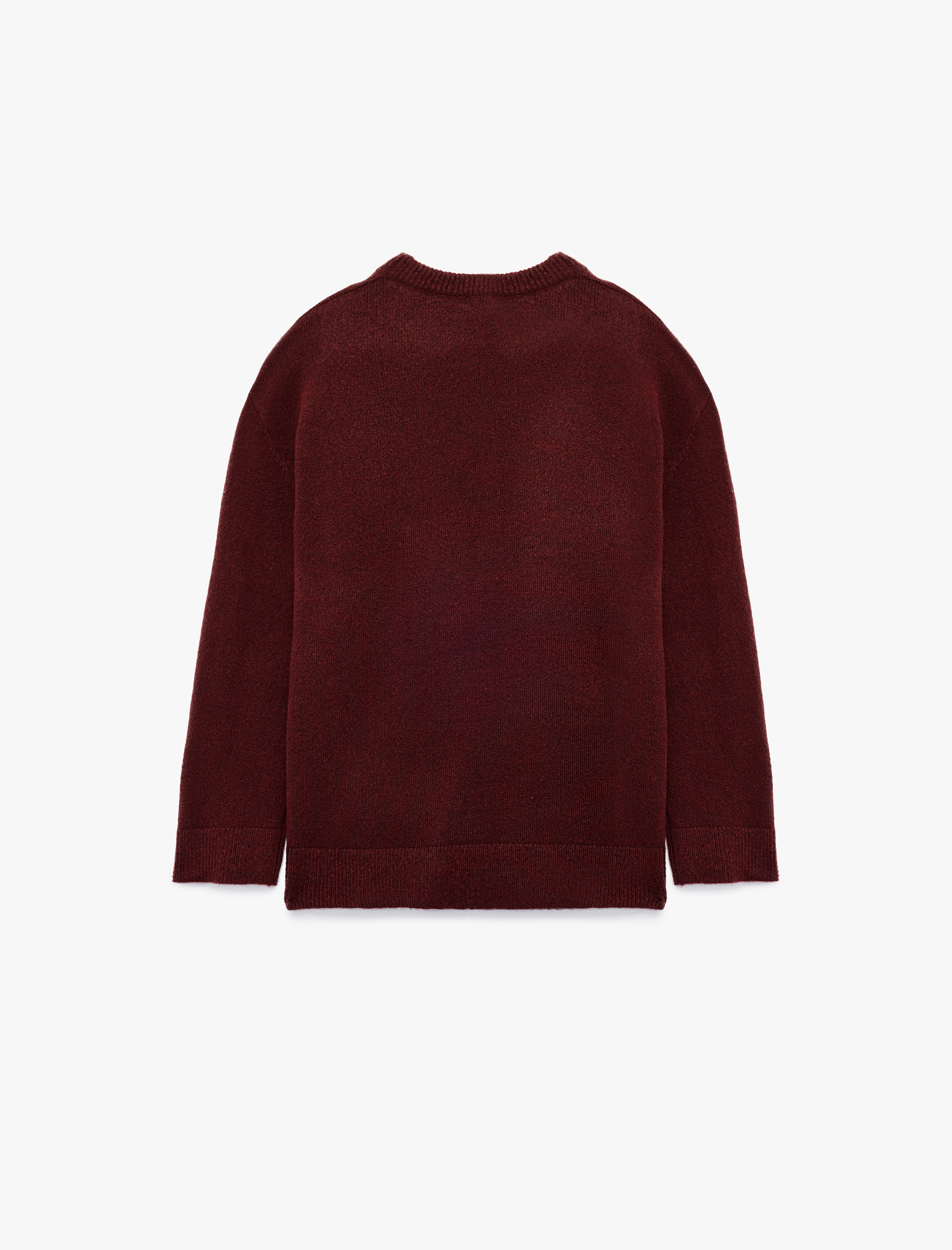   Uzun Kollu Bisiklet Yaka Basic Triko Kazak