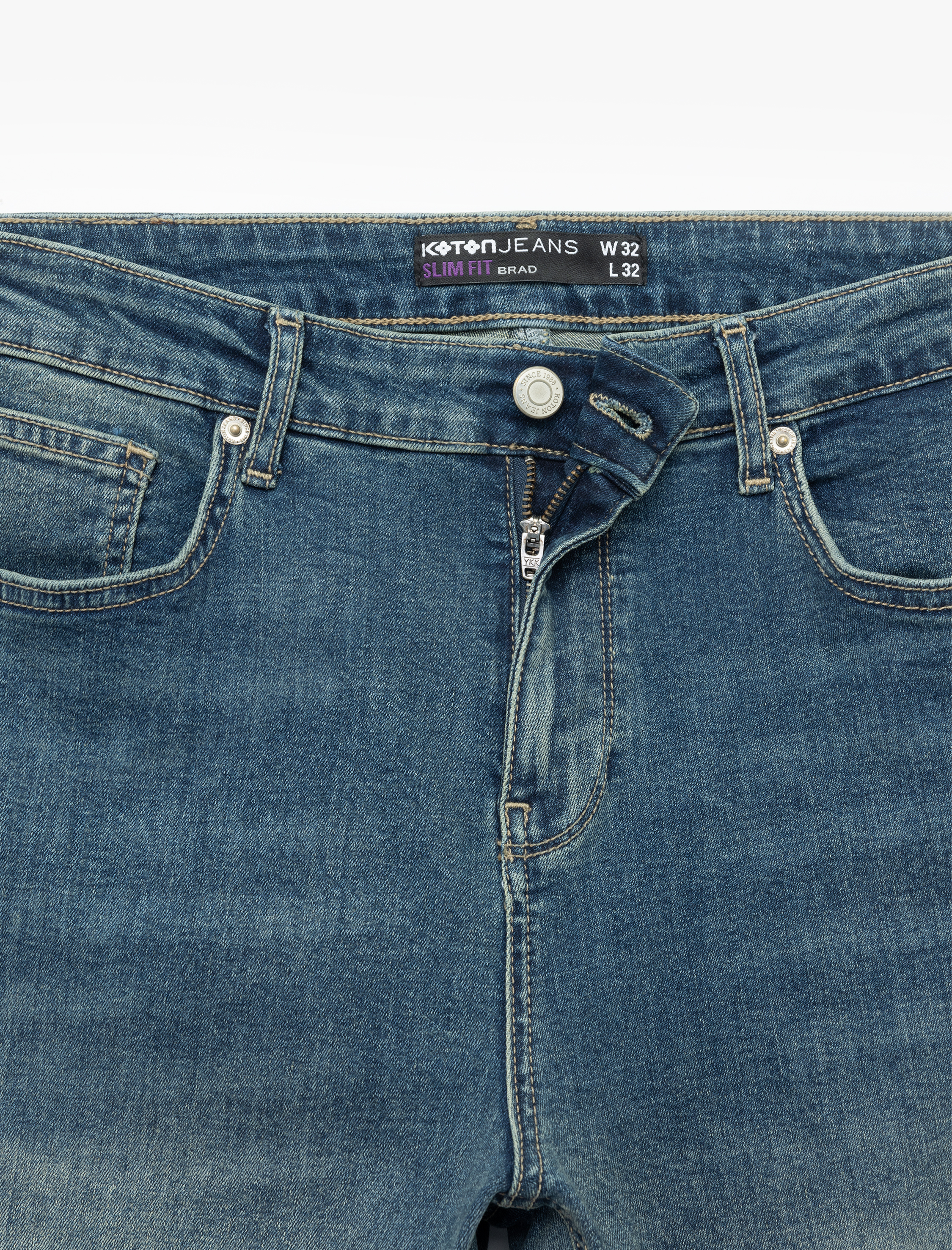   Pamuklu Normal Bel Slim Fit Jean Pantolon - Brad Jean