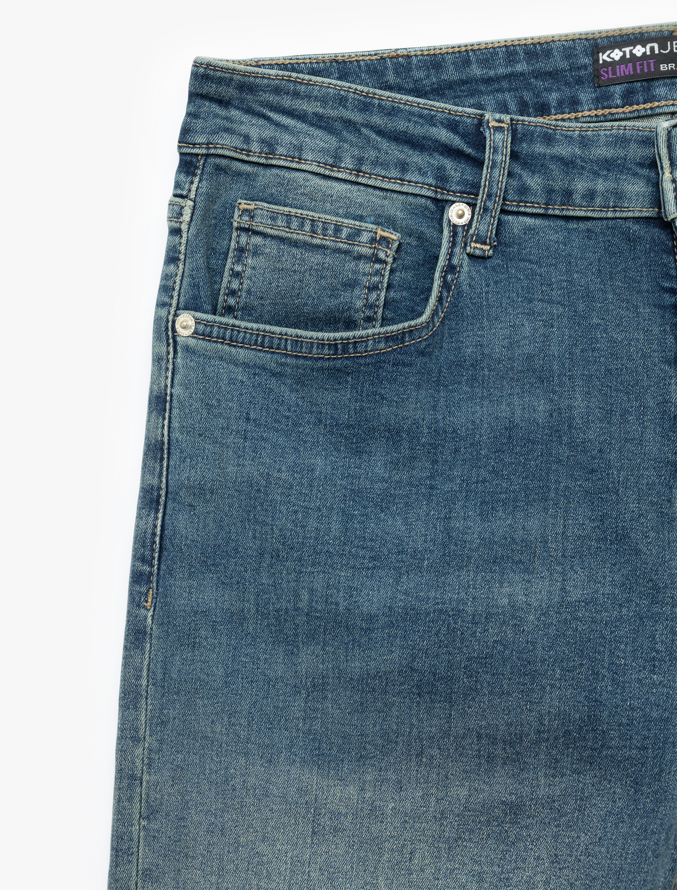   Pamuklu Normal Bel Slim Fit Jean Pantolon - Brad Jean