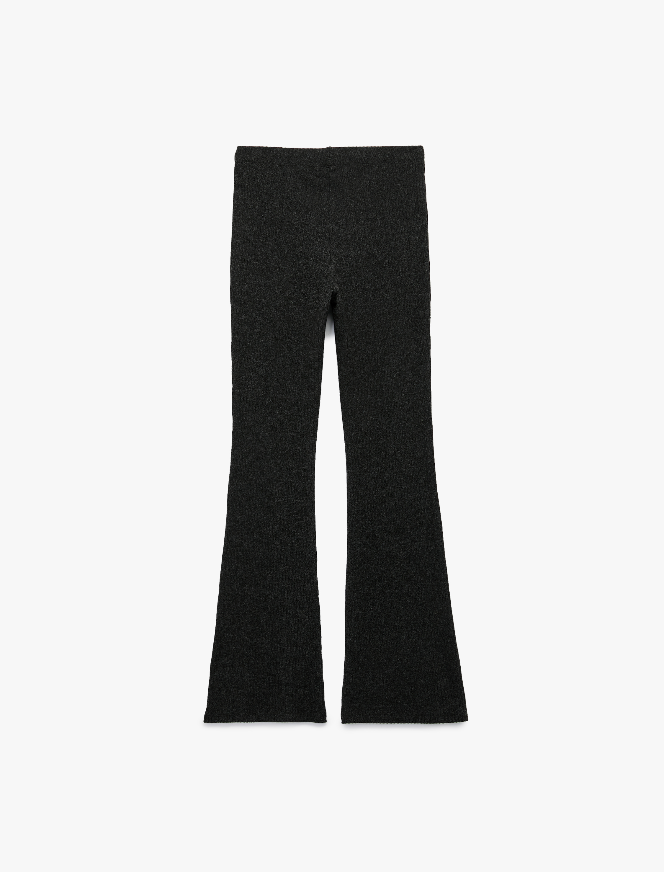   Kaşkorse Kumaş Viskon Karışımlı İspanyol Paça Yüksek Bel Pantolon