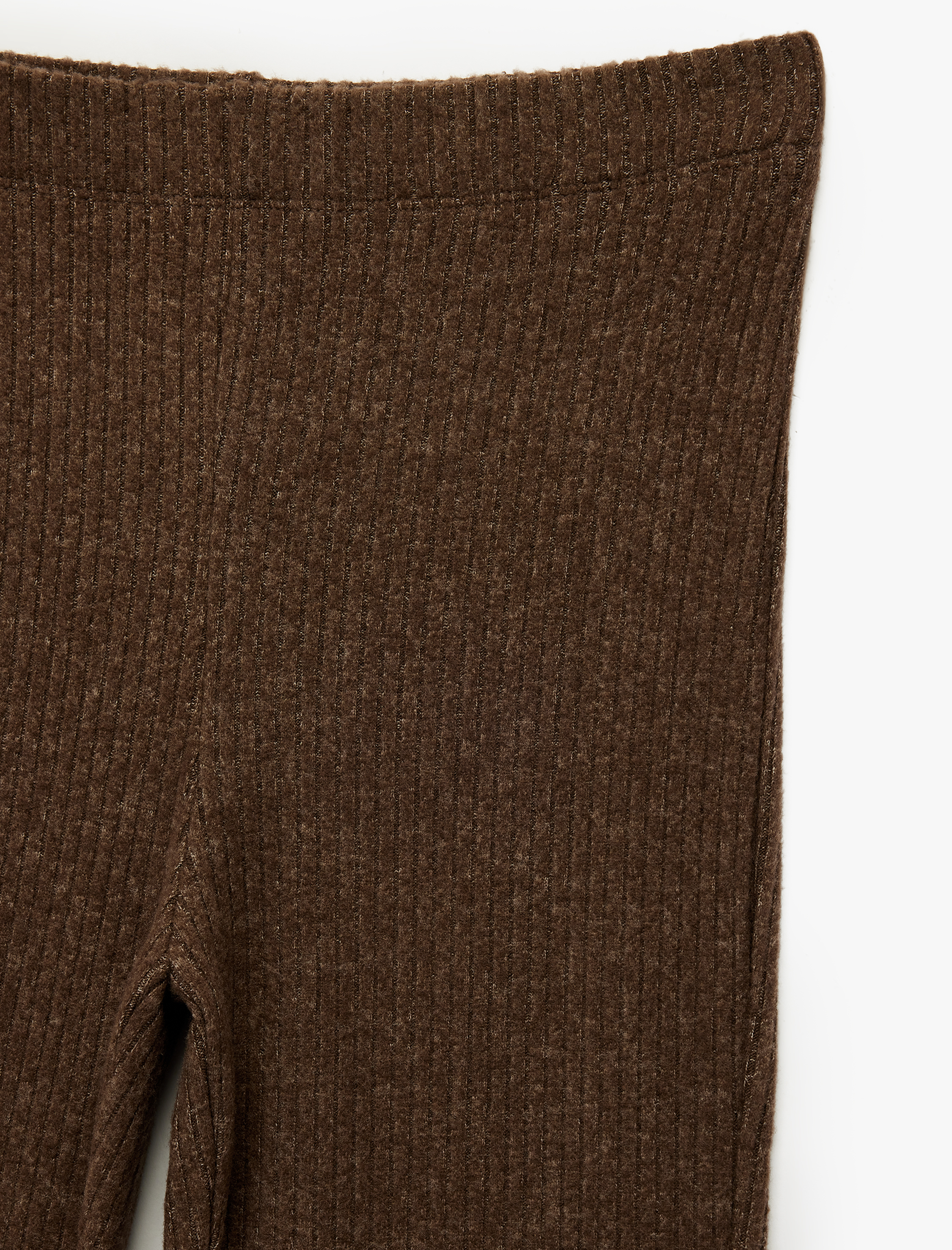   Kaşkorse Kumaş Viskon Karışımlı İspanyol Paça Yüksek Bel Pantolon