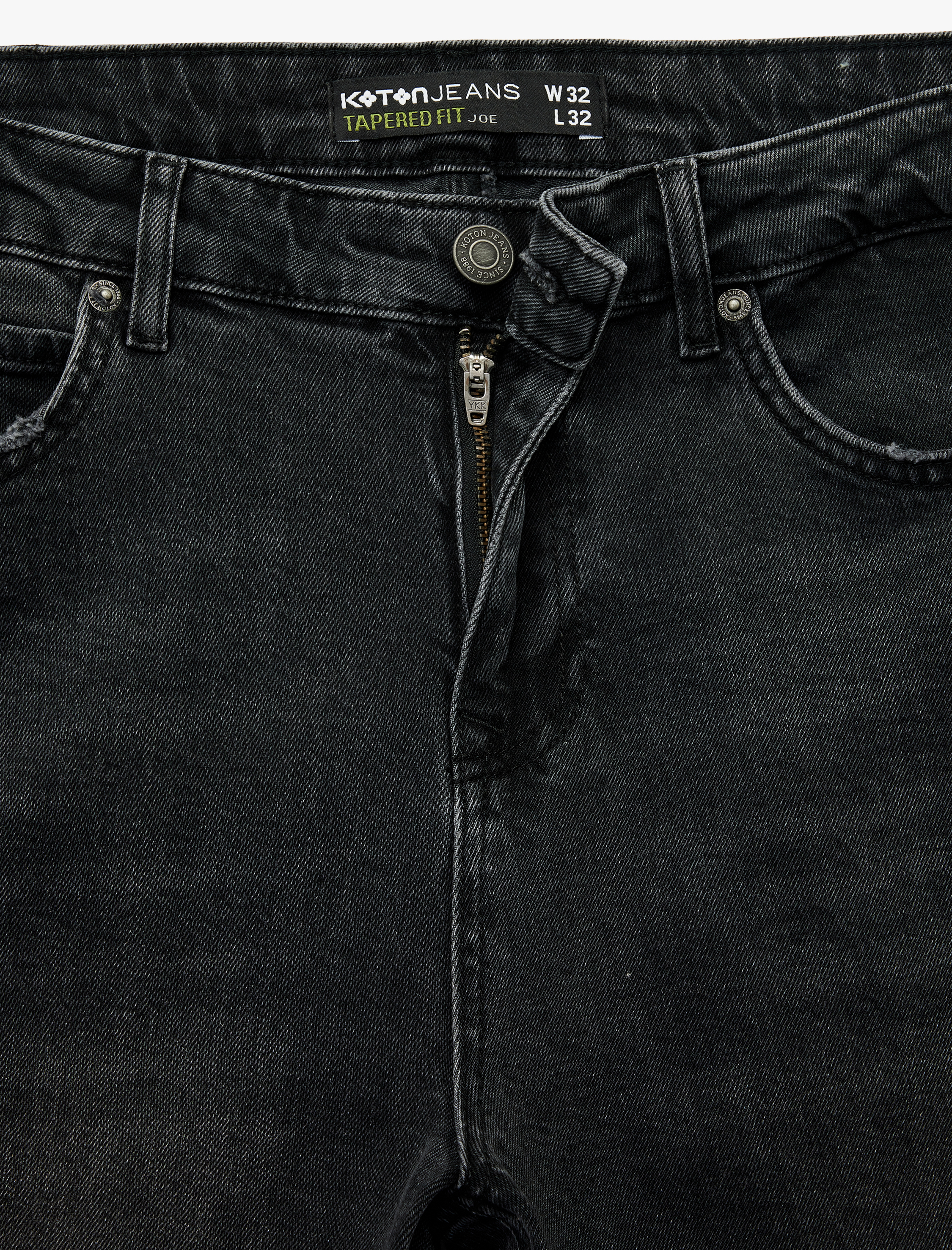   Pamuklu Normal Bel Tapered Fit Jean Pantolon