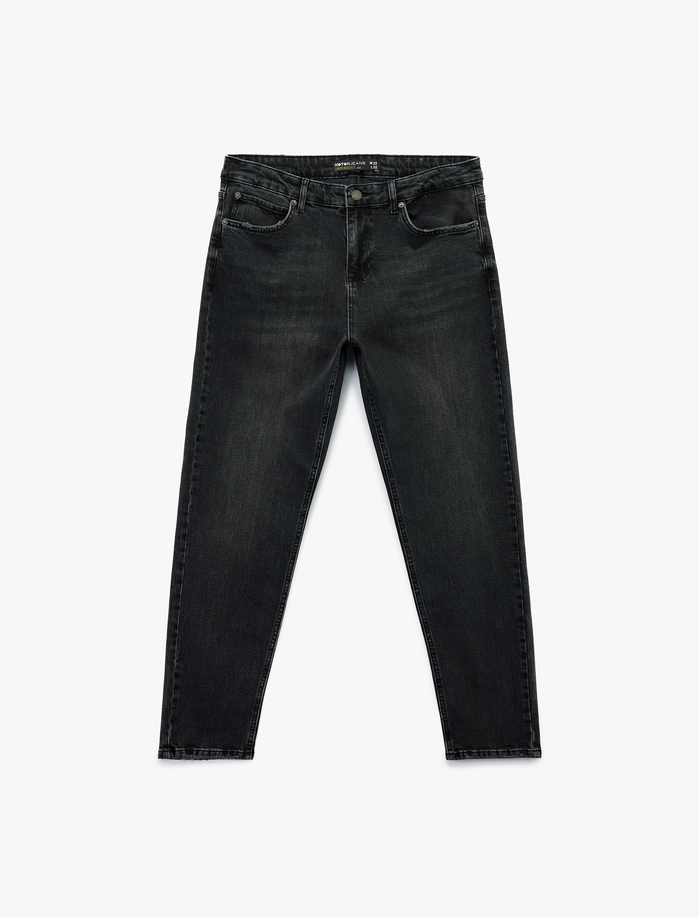   Pamuklu Normal Bel Tapered Fit Jean Pantolon