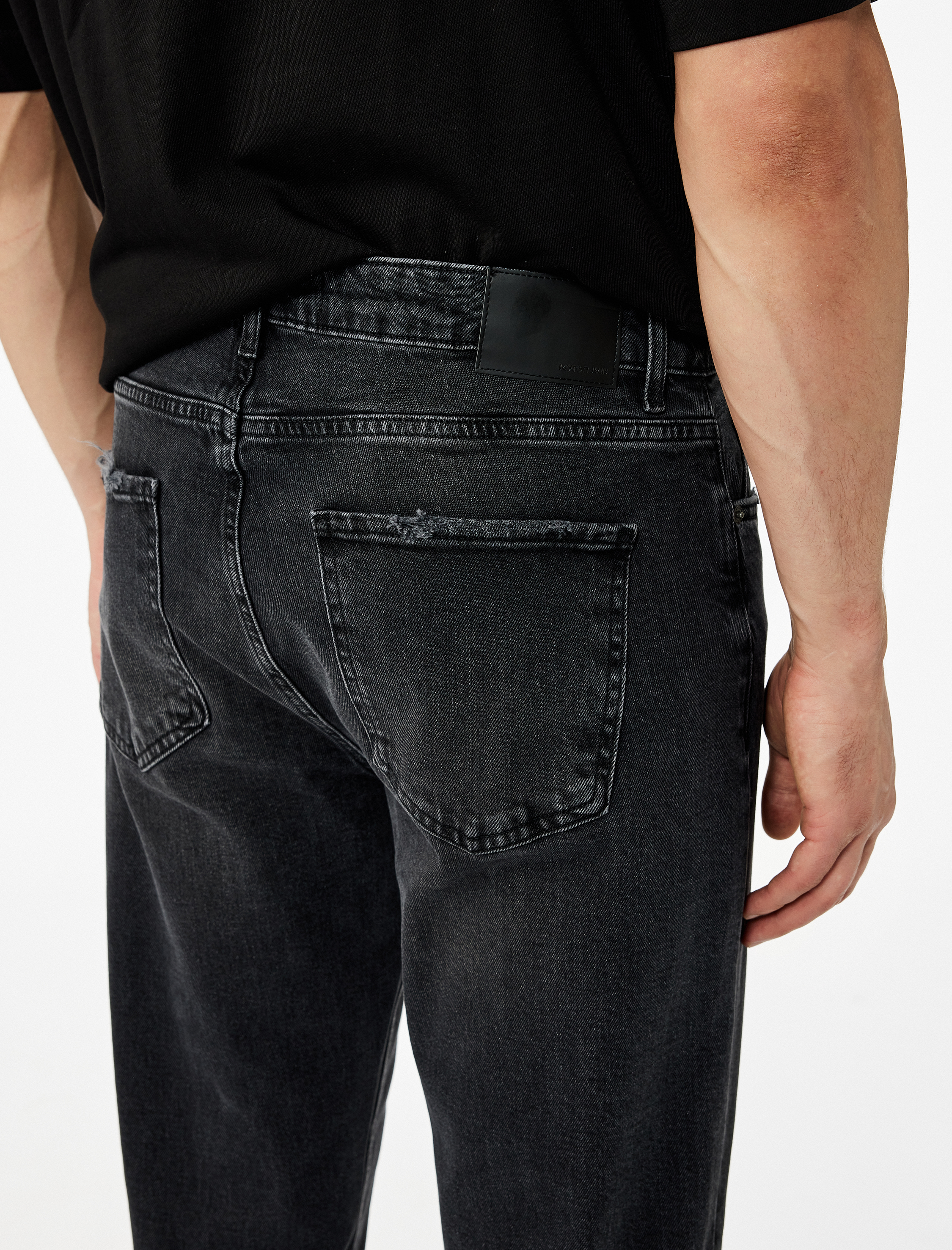   Pamuklu Normal Bel Tapered Fit Jean Pantolon