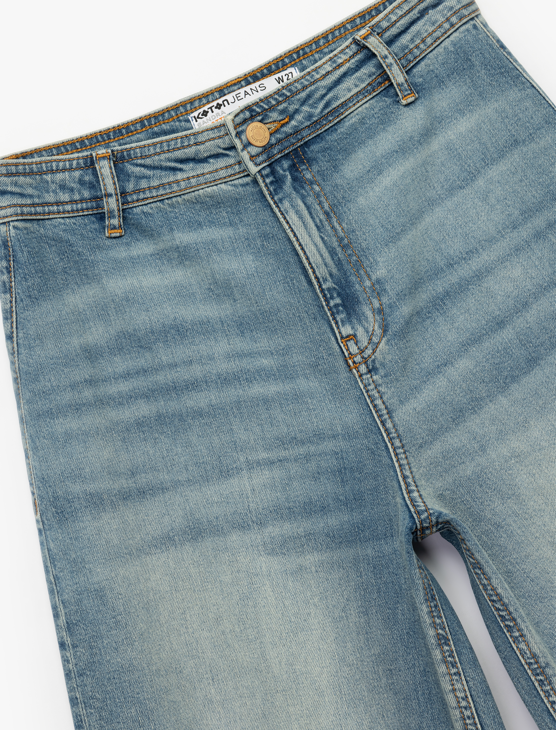   Rahat Kalıp Yüksek Bel Geniş Paça Jean Pantolon - Culotte Jeans