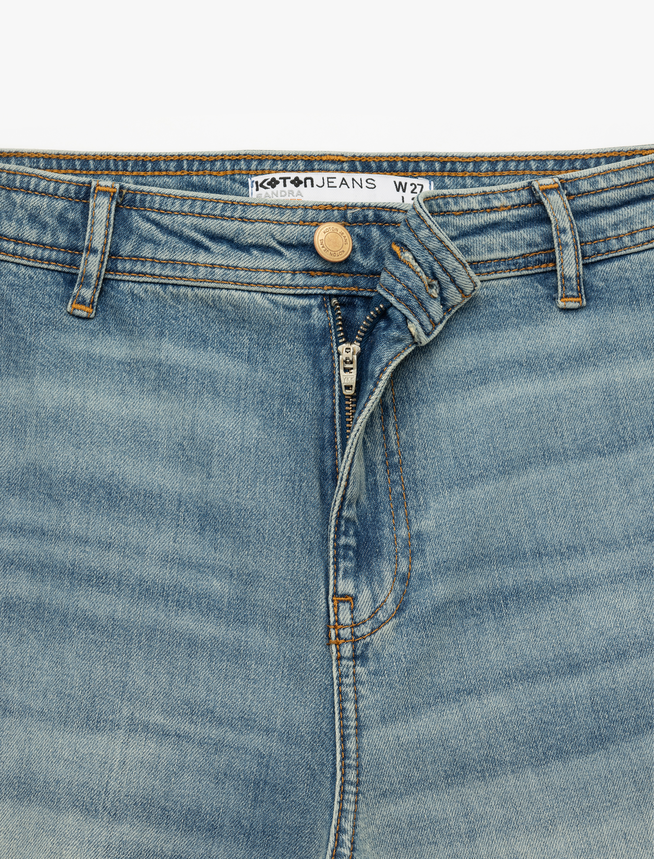   Rahat Kalıp Yüksek Bel Geniş Paça Jean Pantolon - Culotte Jeans