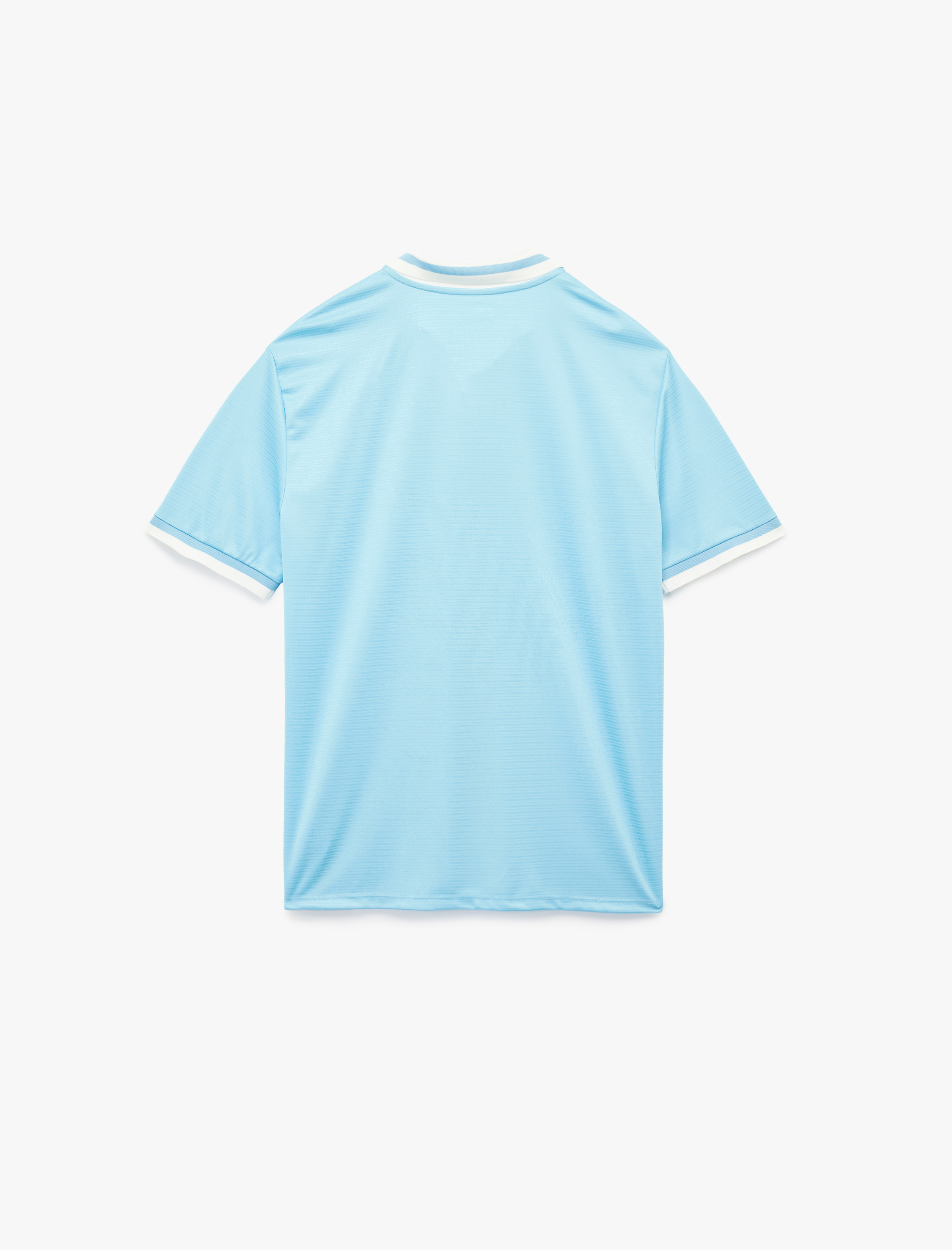   Rahat Kalıp Kısa Kollu Biyeli Polo Yaka Baskılı Spor Tişört