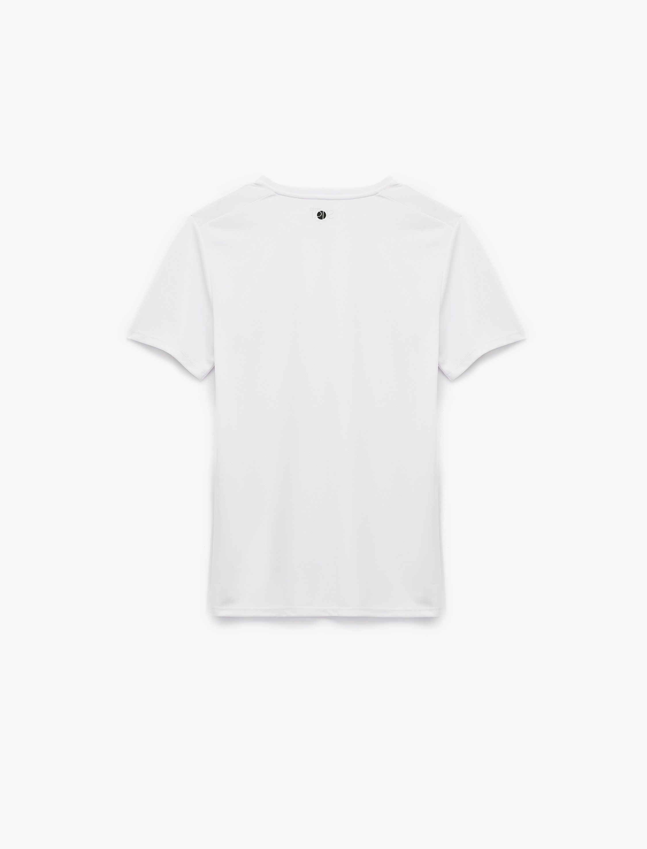   Kısa Kollu Bisiklet Yaka Baskılı Spor Tişört