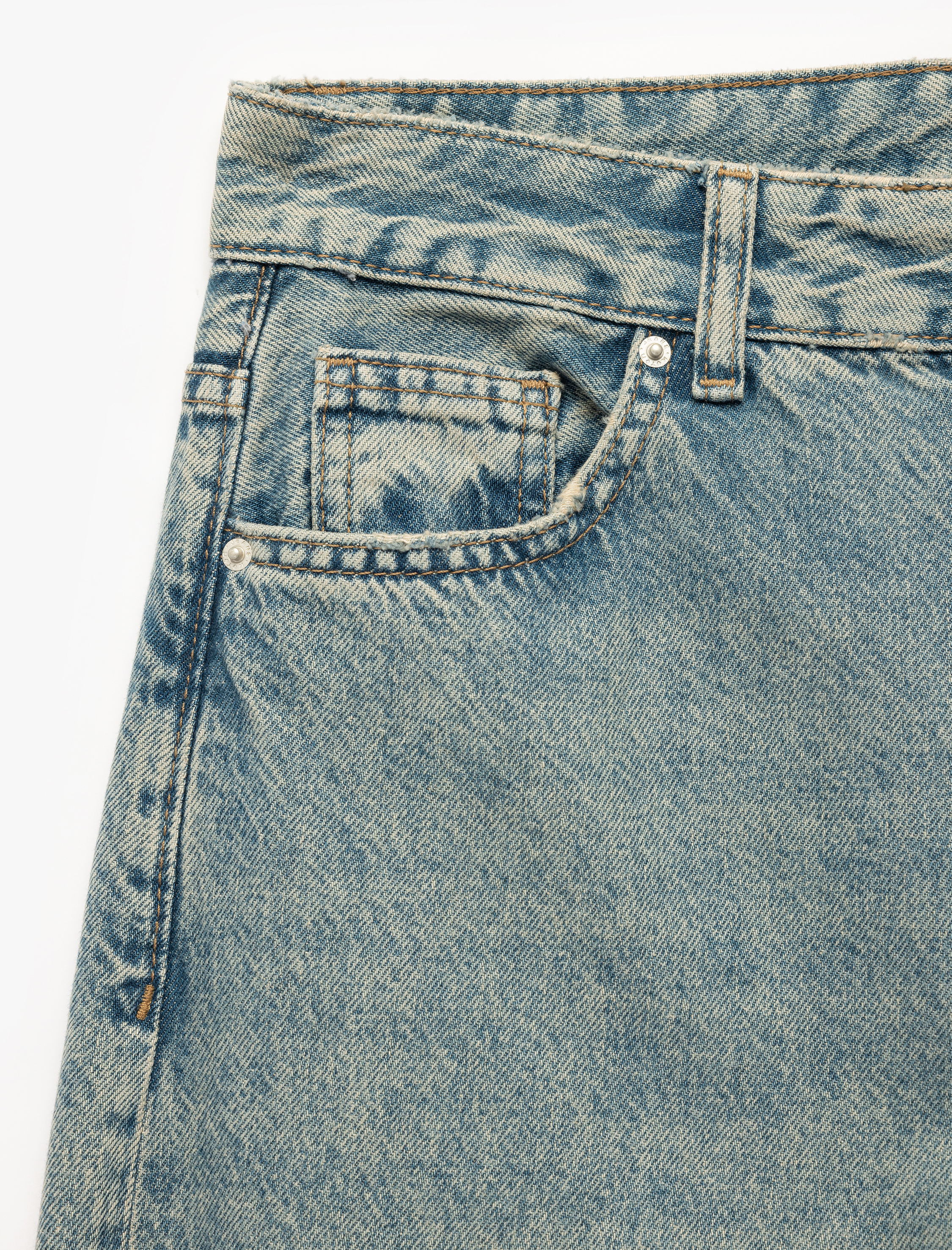   Geniş Paça Rahat Kalıp Pamuklu Jean Pantolon - Wide Leg Jeans