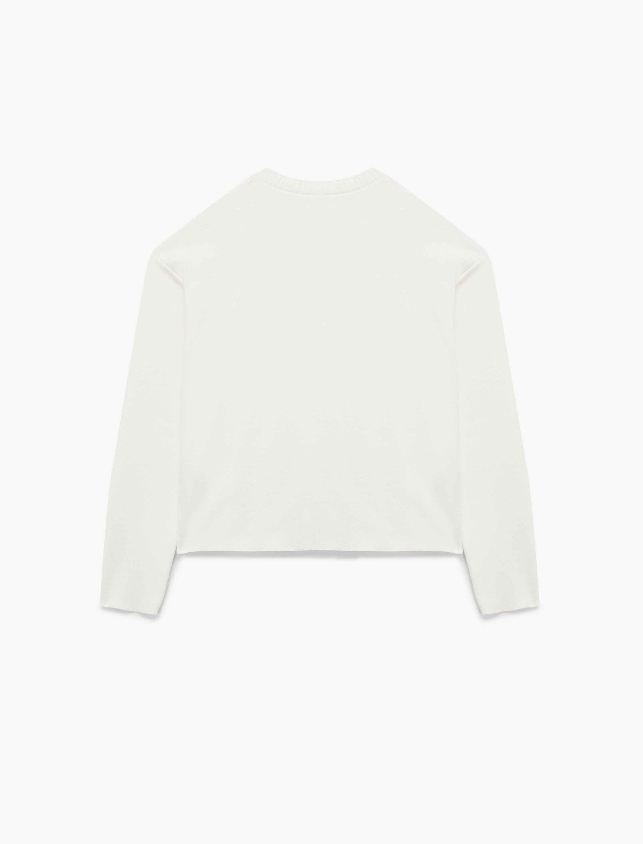   Rahat Kalıp Uzun Kollu Bisiklet Yaka Tişört