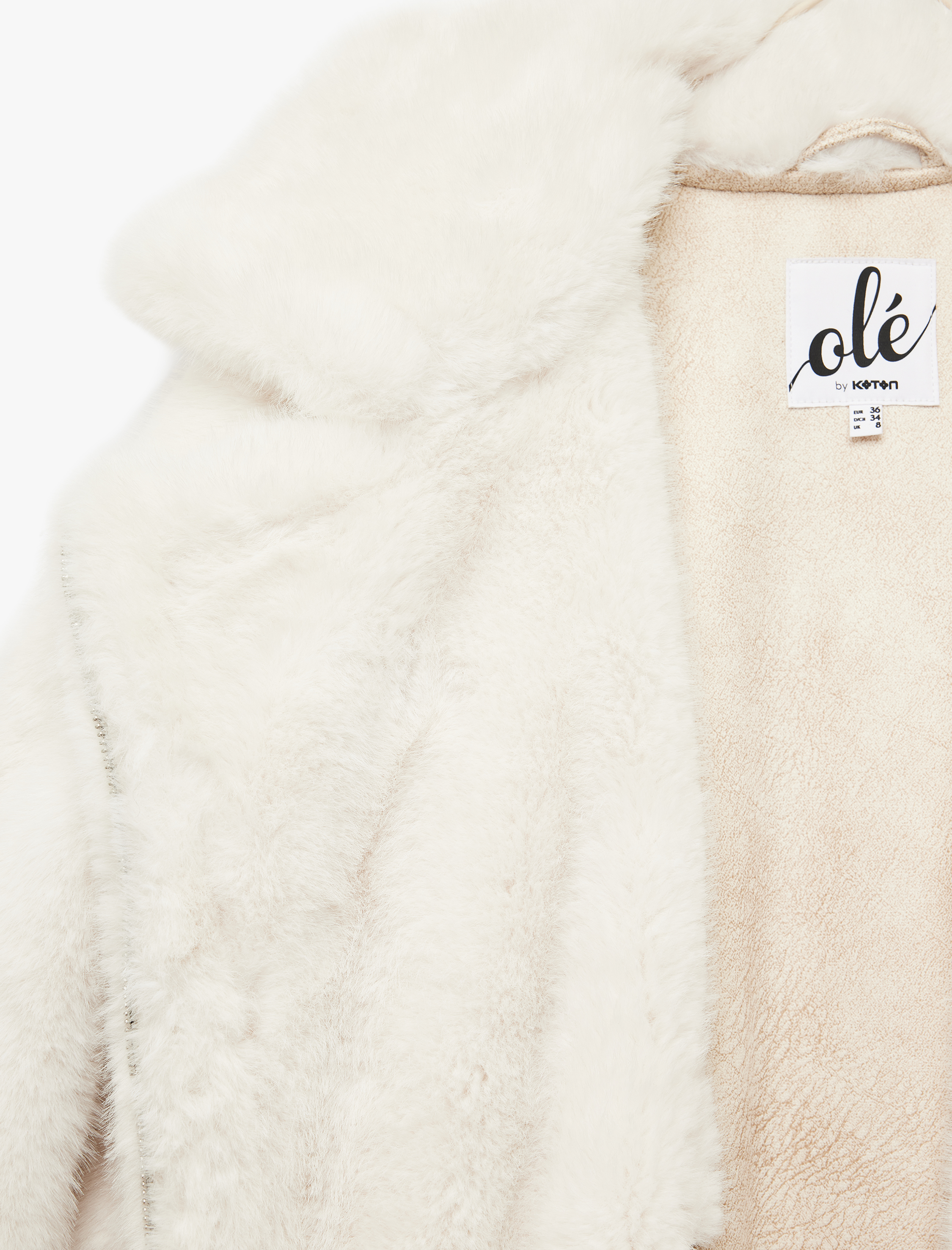   Fermuarlı Süet Görünümlü Suni Kürk Biker Ceket