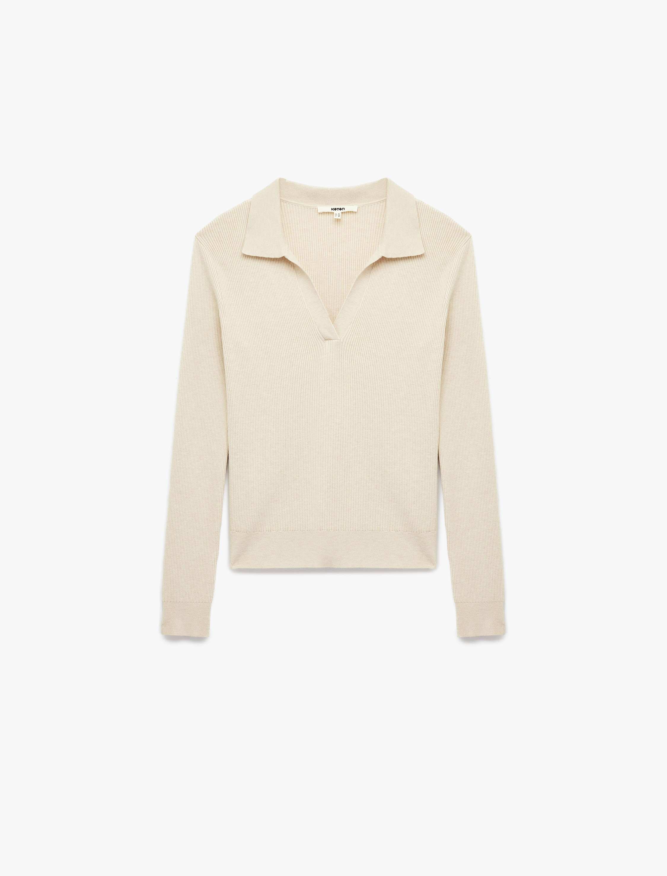   Uzun Kollu Polo Yaka Triko Kazak