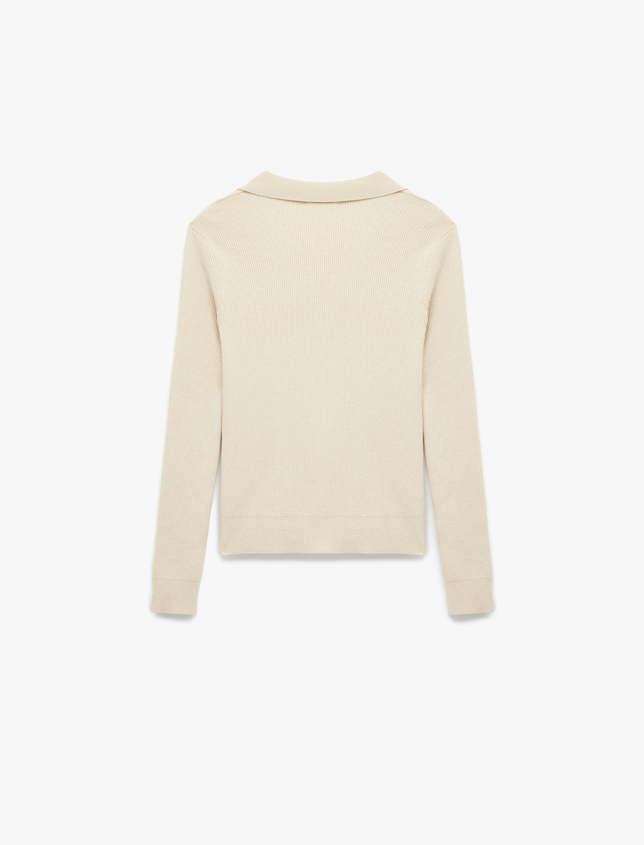   Uzun Kollu Polo Yaka Triko Kazak