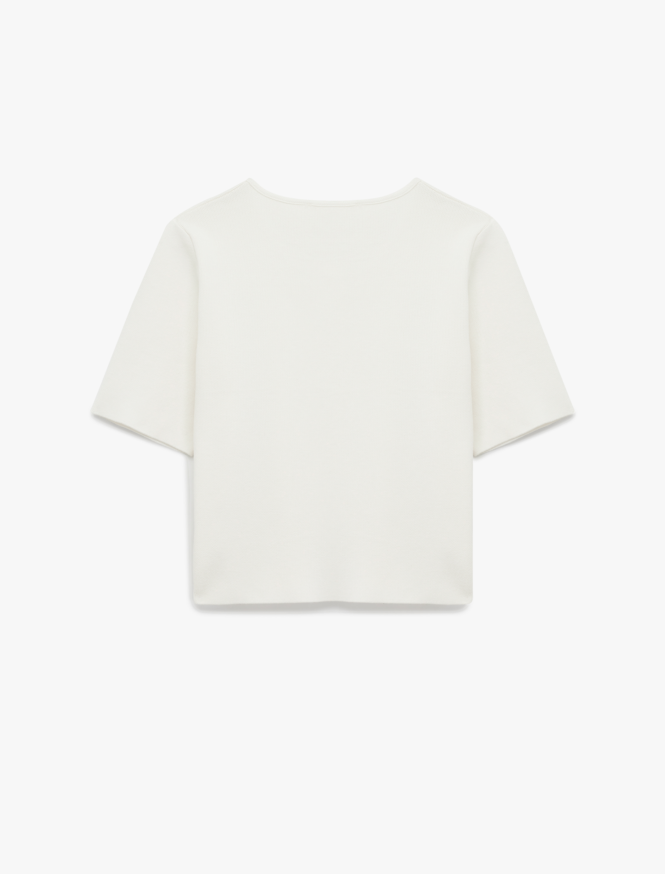   Asimetrik Kısa Kollu Bisiklet Yaka Düğmeli Hırka