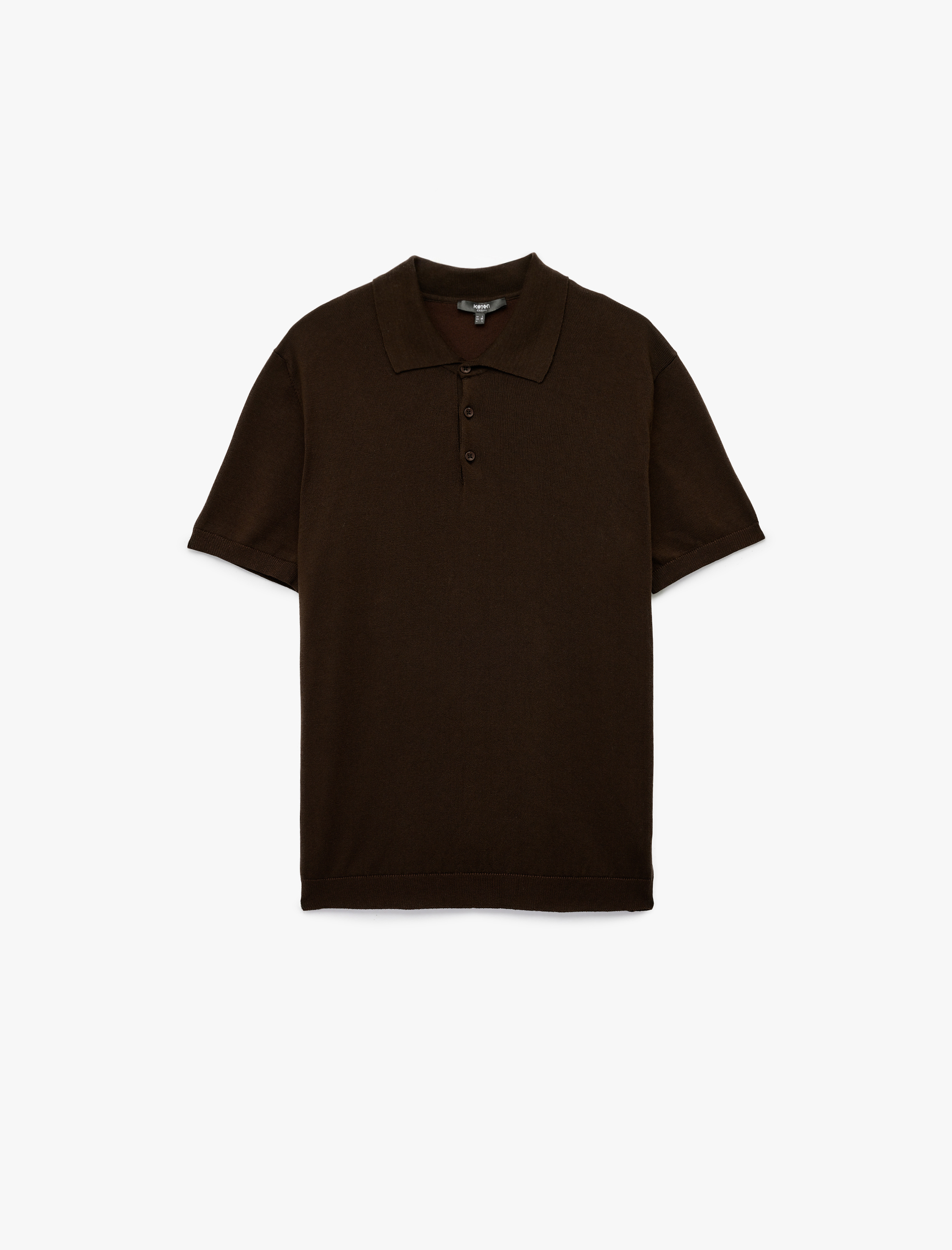   Regular Fit Düğmeli Polo Yaka Pamuklu Kısa Kollu Triko Tişört