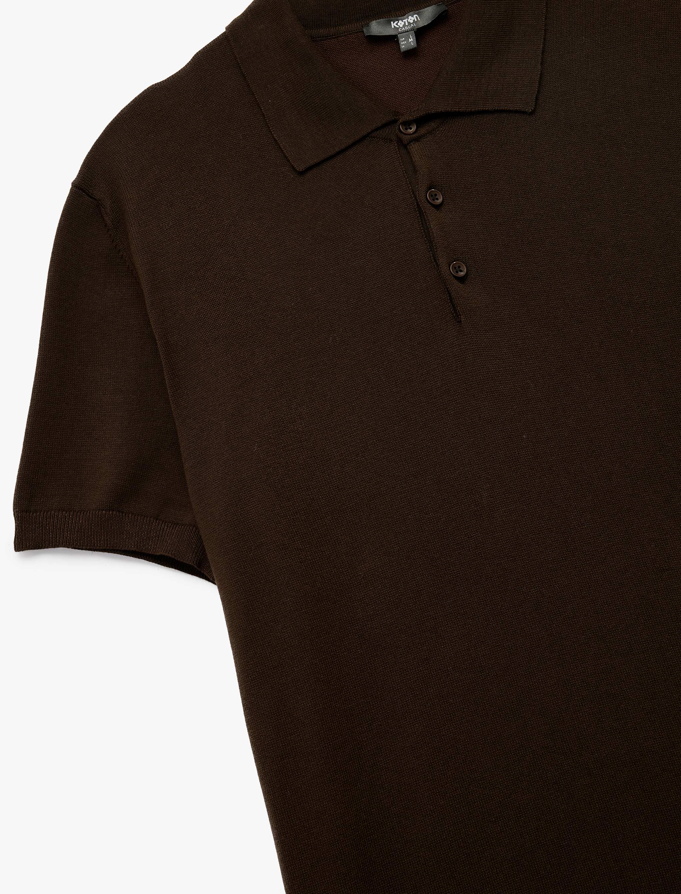   Regular Fit Düğmeli Polo Yaka Pamuklu Kısa Kollu Triko Tişört