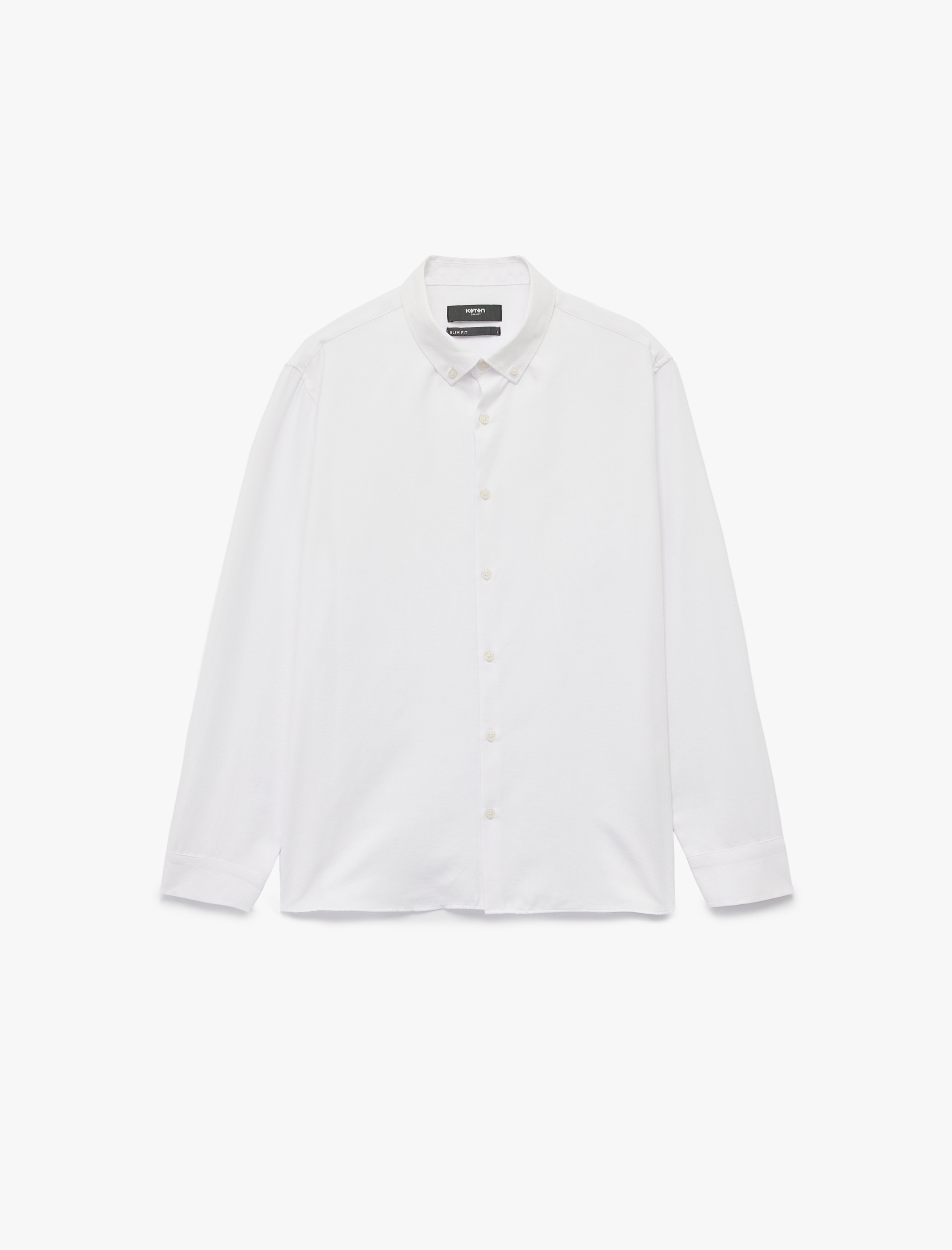   Slim Fit Uzun Kollu Düğmeli Klasik Yaka Gömlek