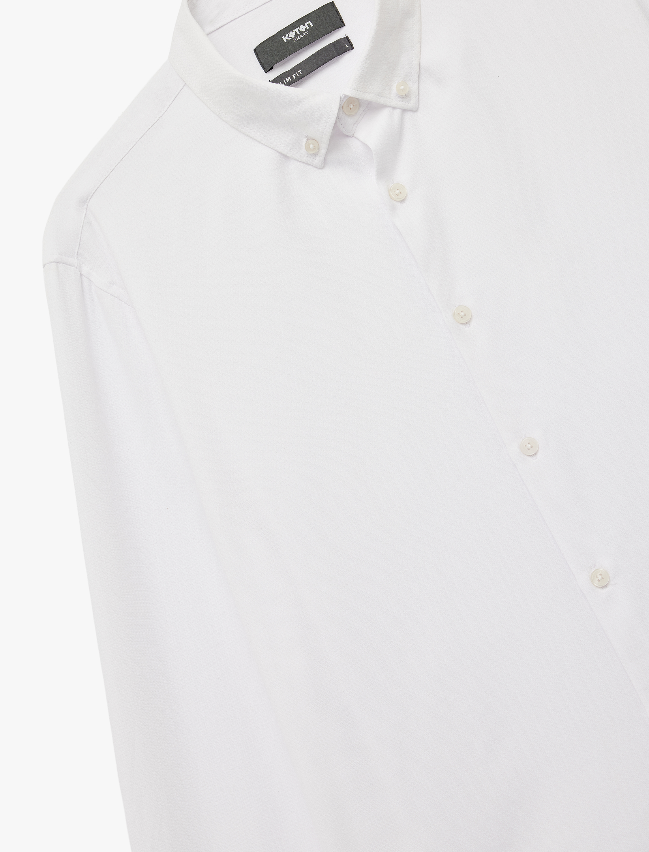   Slim Fit Uzun Kollu Düğmeli Klasik Yaka Gömlek