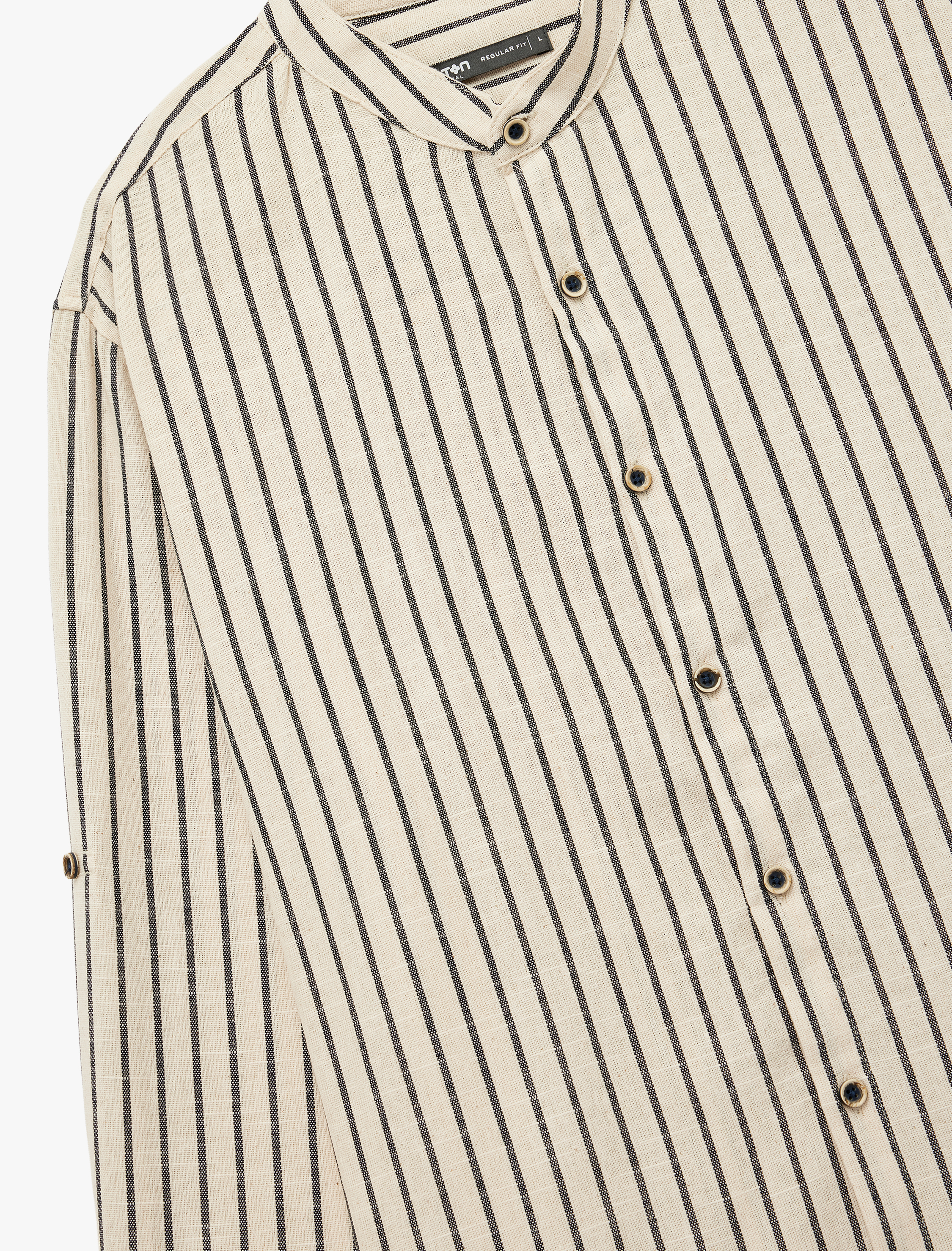   Pamuklu Regular Fit Uzun Kollu Hakim Yaka Gömlek