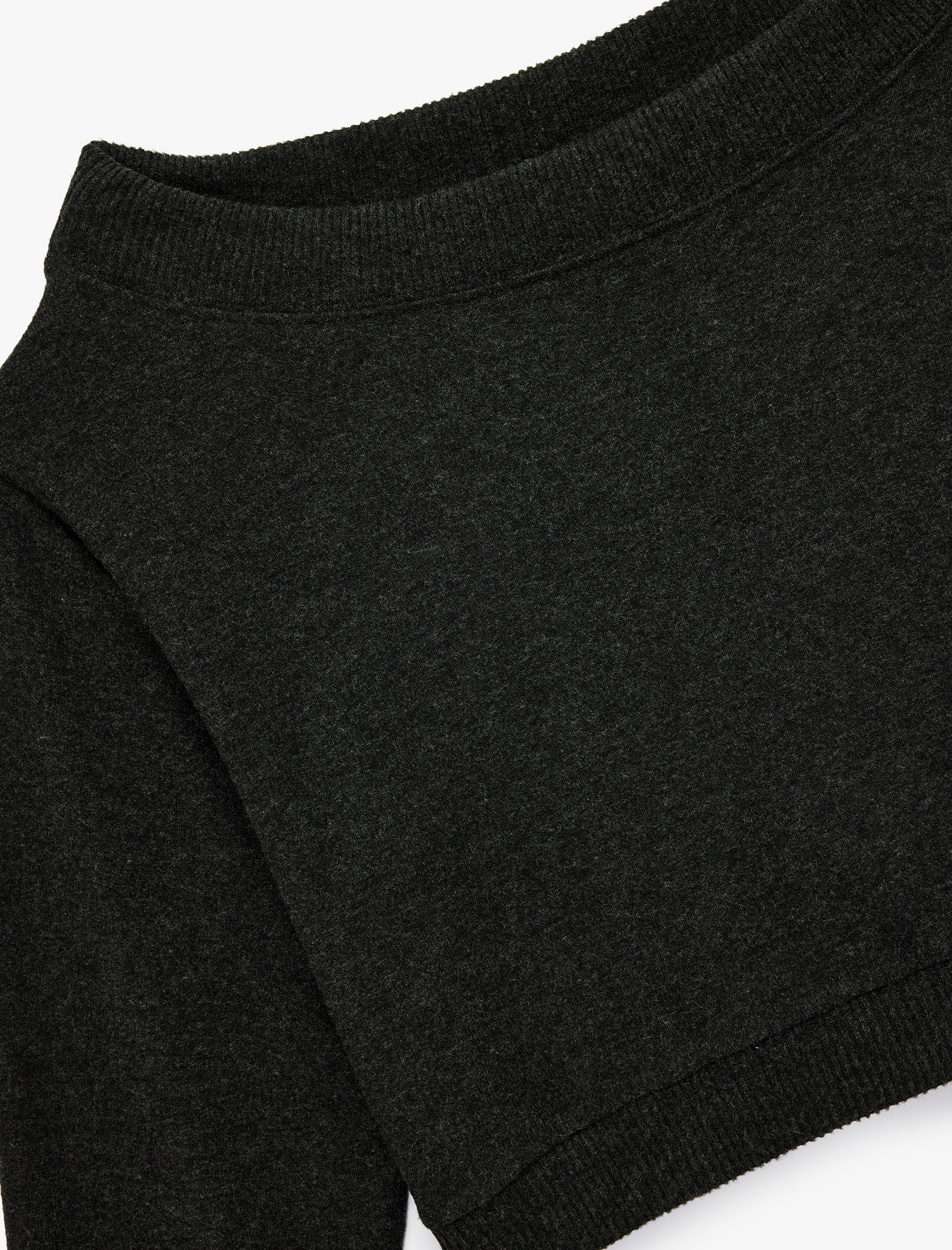   Viskon Karışımlı Rahat Kalıp Uzun Kollu Crop Omzu Açık Tişört