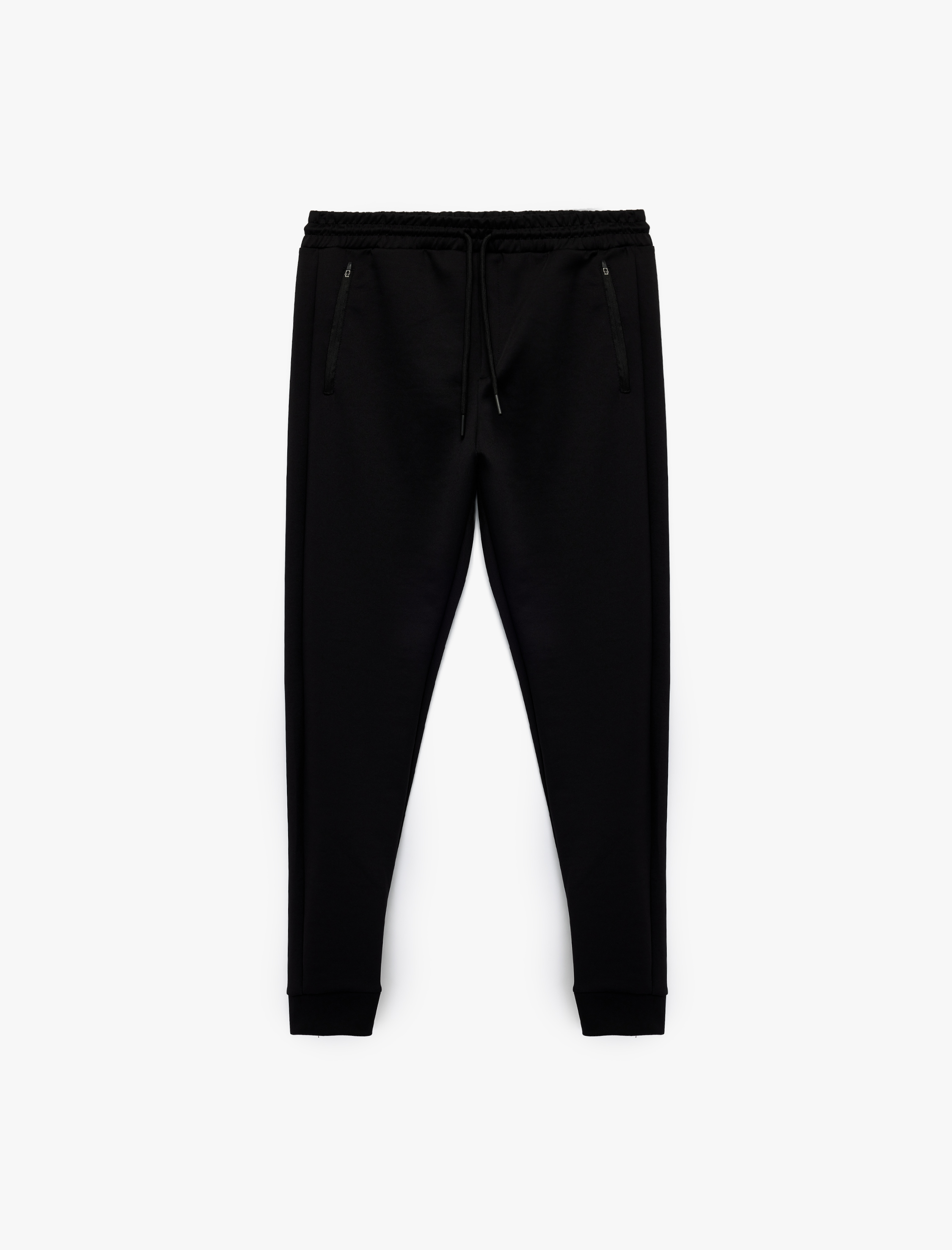   Scuba Kumaş Fermuarlı Cep Detaylı Jogger Spor Eşofman Altı